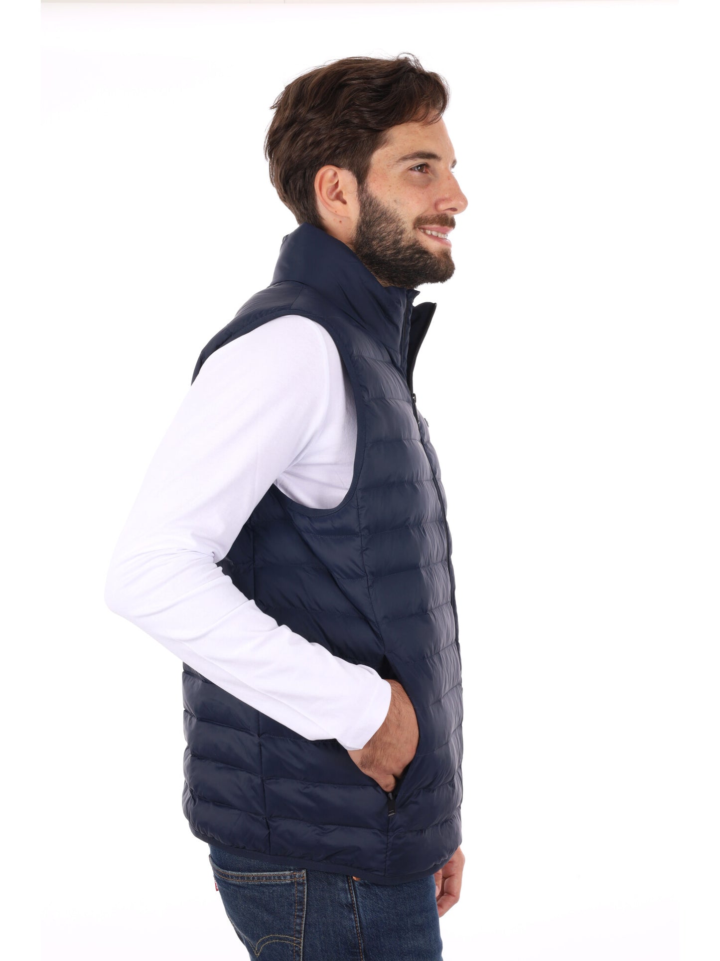 GILET SMANICATO IMBOTTITO CALVIN KLEIN JEANS DA UOMO BLU