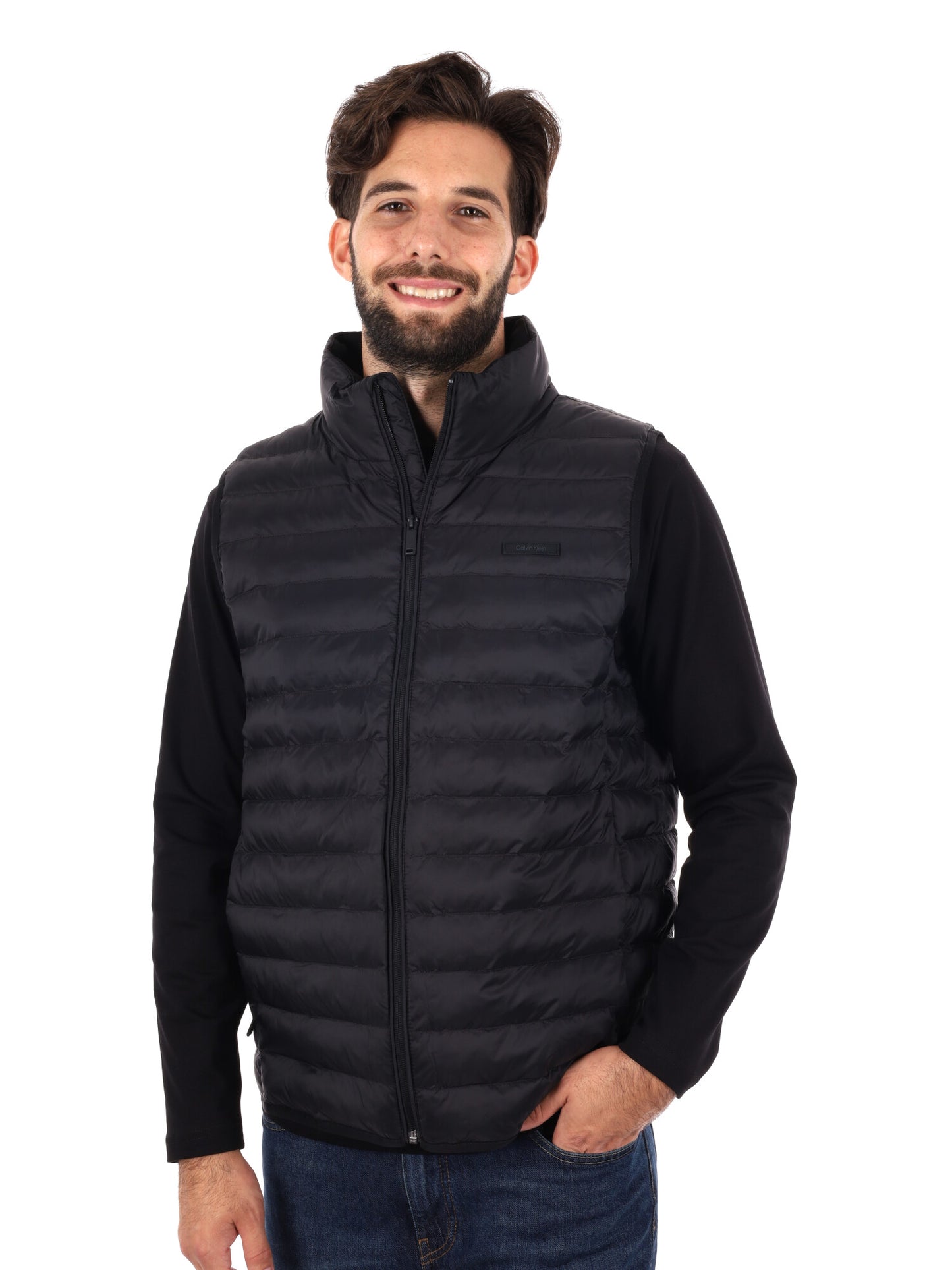 GILET SMANICATO IMBOTTITO CALVIN KLEIN JEANS DA UOMO NERO