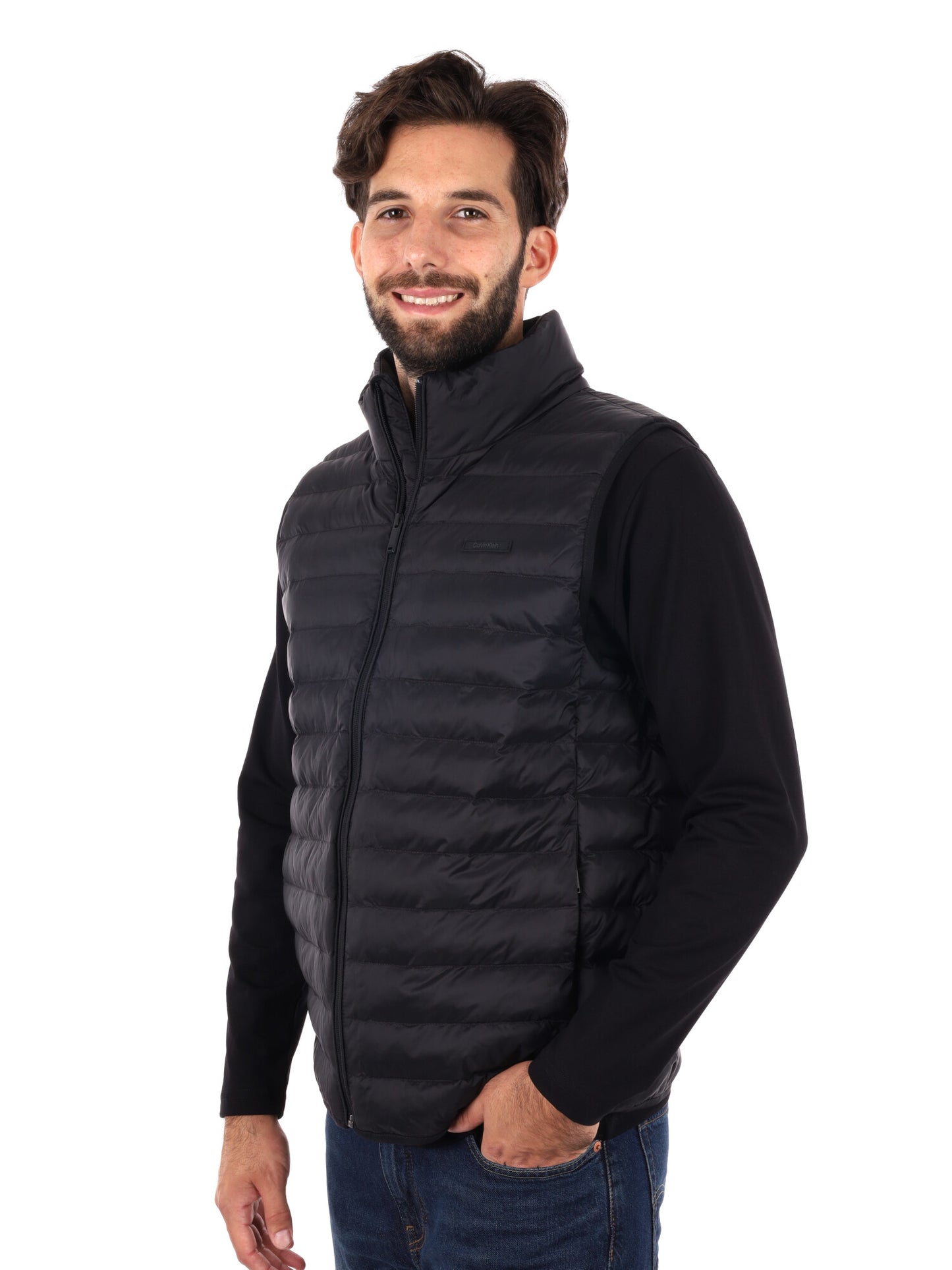 GILET SMANICATO IMBOTTITO CALVIN KLEIN JEANS DA UOMO NERO