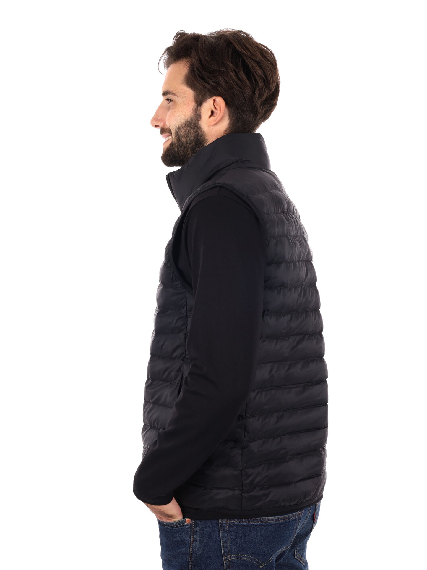 GILET SMANICATO IMBOTTITO CALVIN KLEIN JEANS DA UOMO NERO