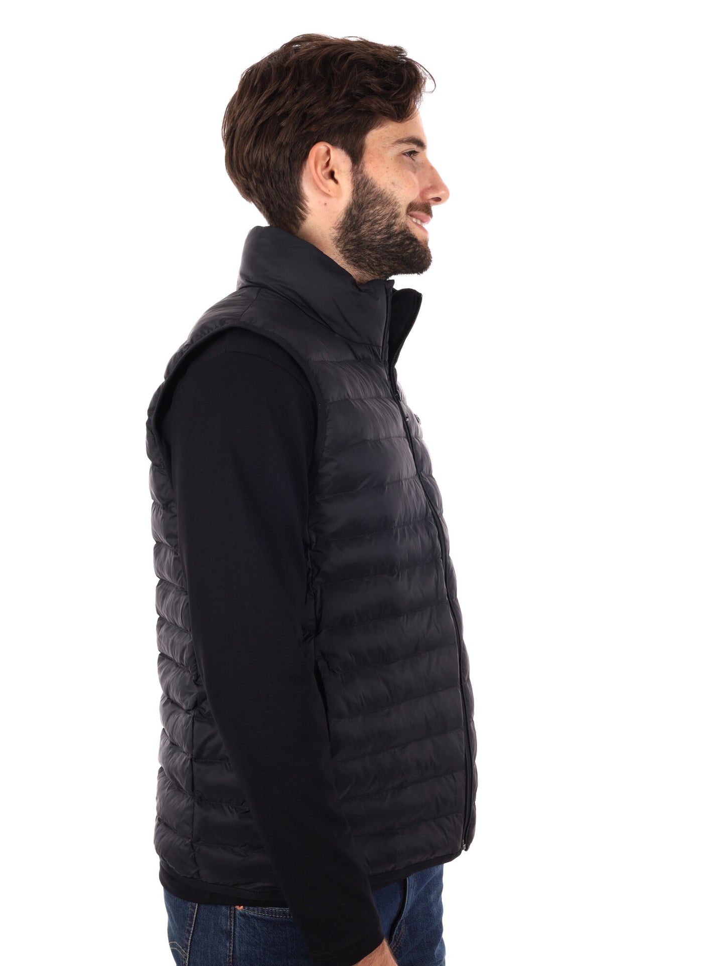 GILET SMANICATO IMBOTTITO CALVIN KLEIN JEANS DA UOMO NERO