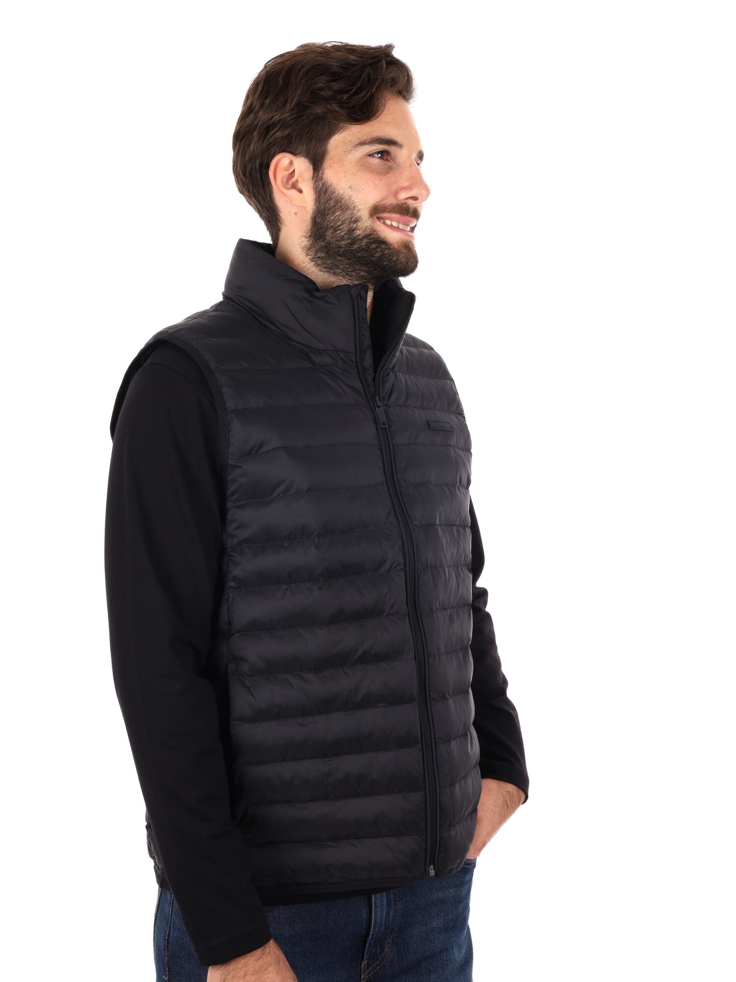 GILET SMANICATO IMBOTTITO CALVIN KLEIN JEANS DA UOMO NERO