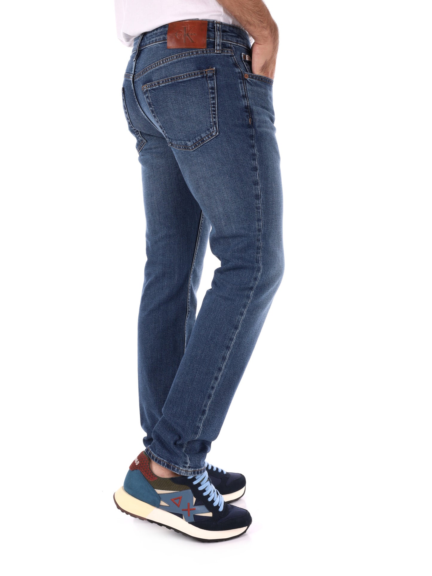 JEANS SLIM HAMPTON CALVIN KLEIN DA UOMO BLU DENIM