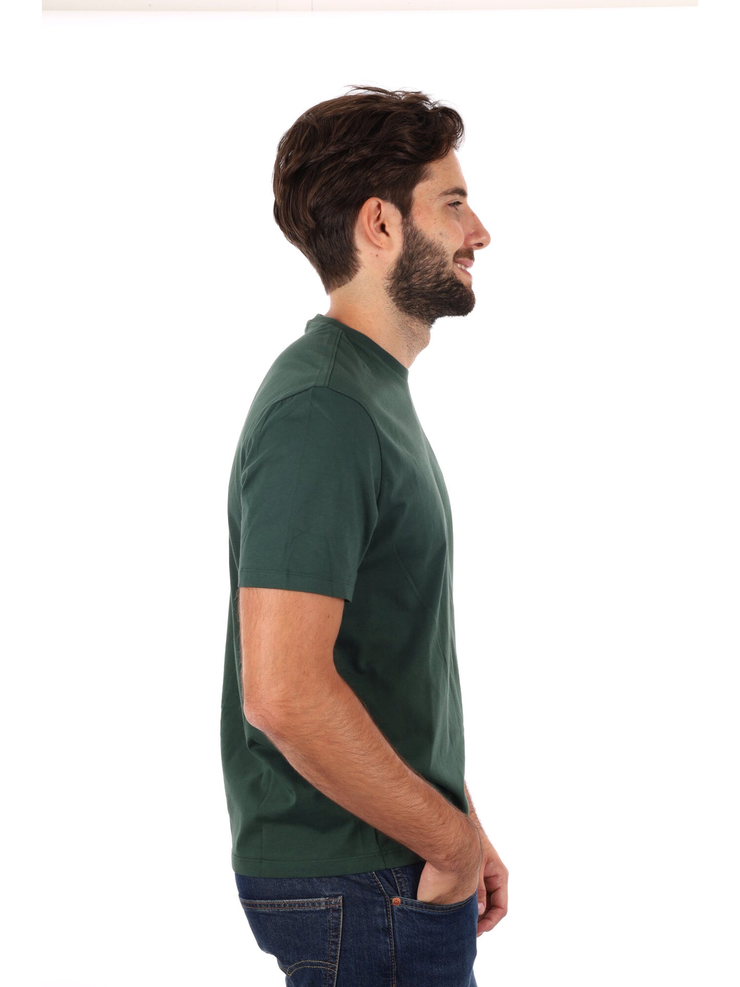 T-SHIRT BADGE CALVIN KLEIN JEANS DA UOMO VERDE