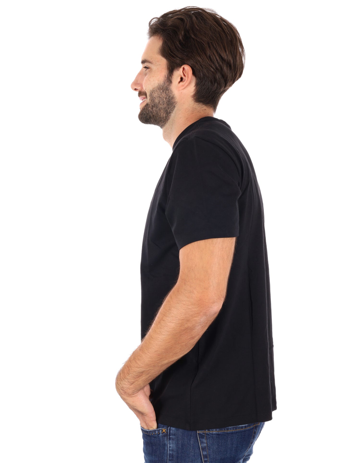 T-SHIRT CLASSIC MONOGRAM CALVIN KLEIN JEANS DA UOMO NERO