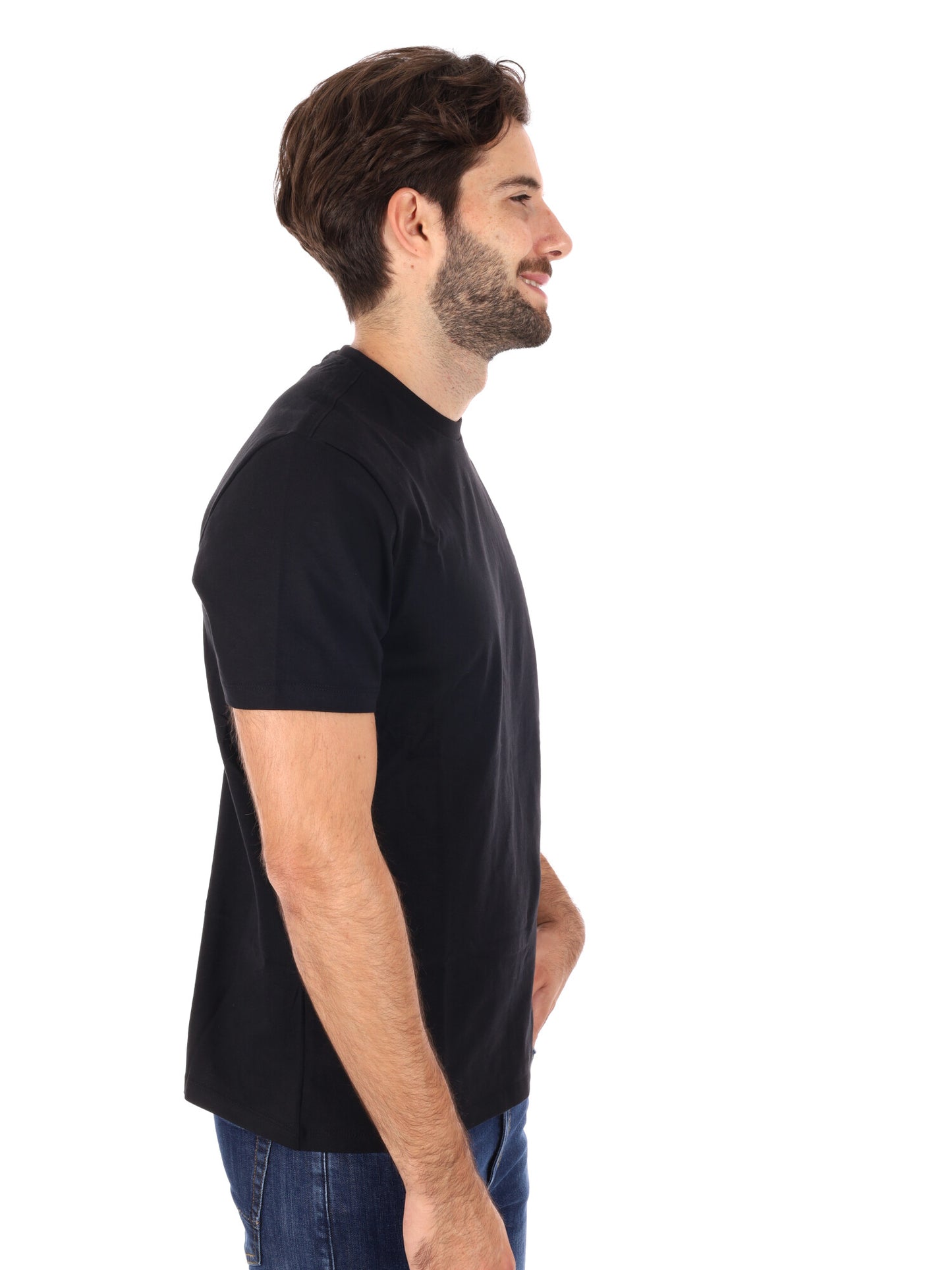 T-SHIRT CLASSIC MONOGRAM CALVIN KLEIN JEANS DA UOMO NERO