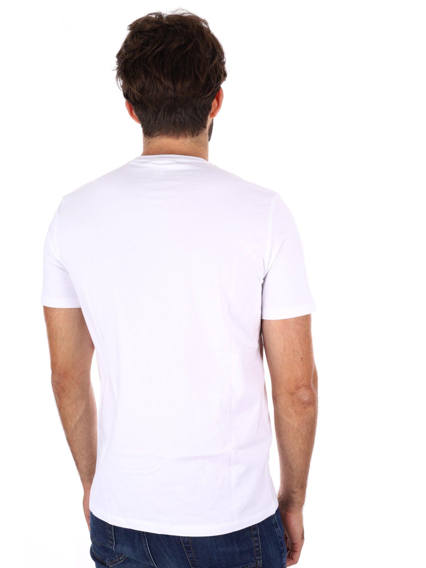 T-SHIRT CLASSIC MONOGRAM CALVIN KLEIN JEANS DA UOMO BIANCO
