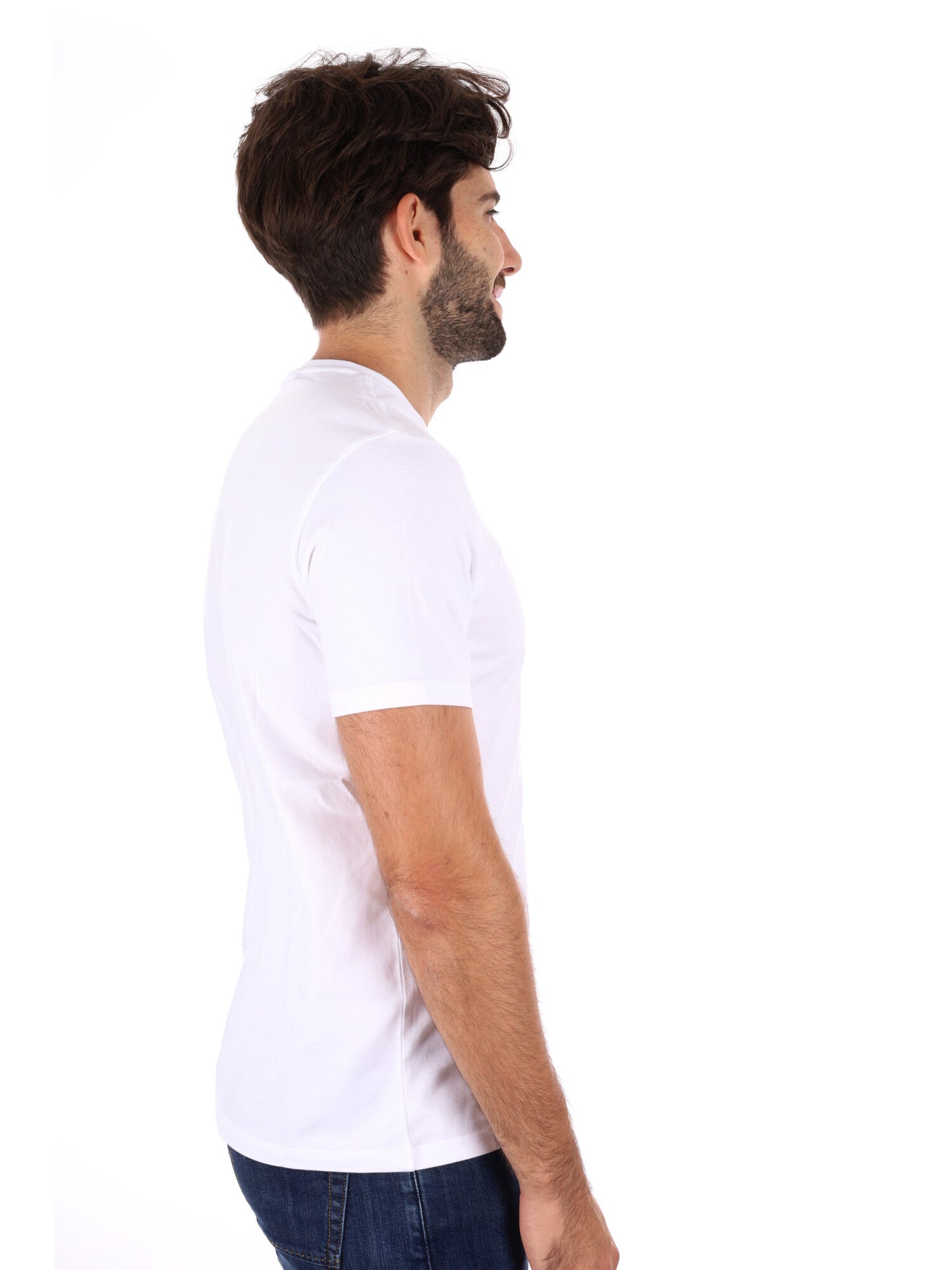 T-SHIRT CLASSIC MONOGRAM CALVIN KLEIN JEANS DA UOMO BIANCO