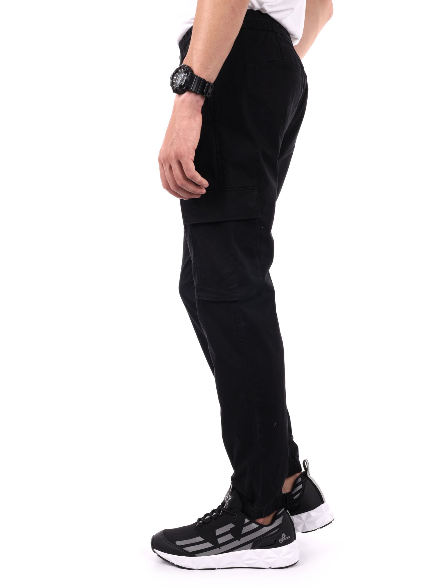 PANTALONE CARGO SKINNY CALVIN KLEIN JEANS DA UOMO NERO