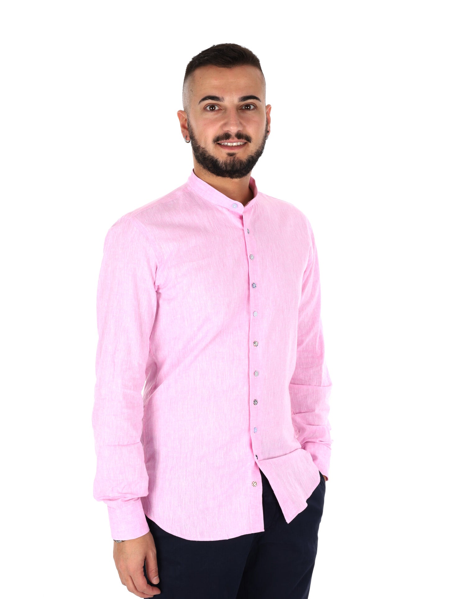 Camicia uomo FB Maracaibo Core rosa per la primavera-estate