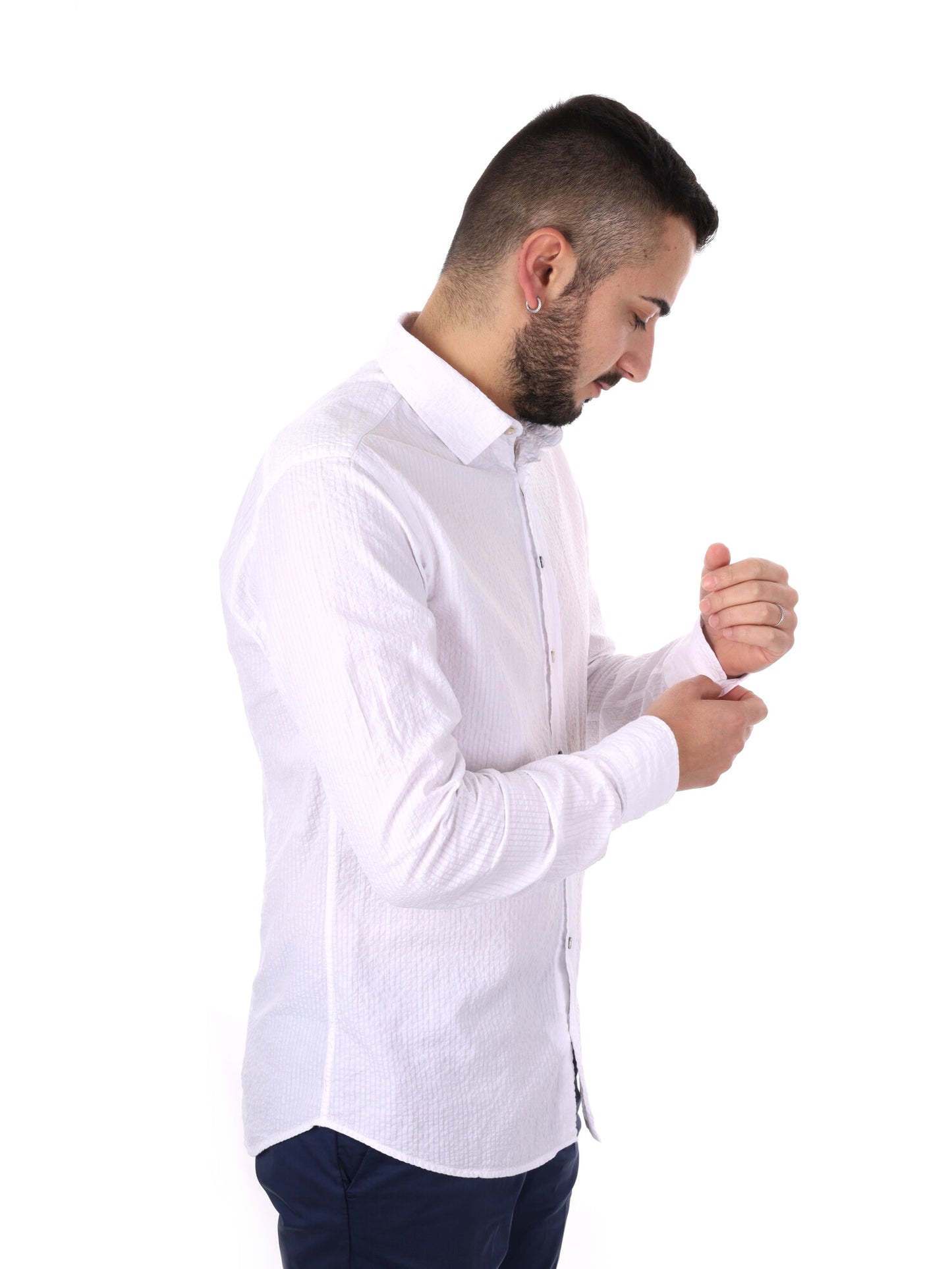 FB Mauri 369, camicia da uomo bianca elegante e versatile
