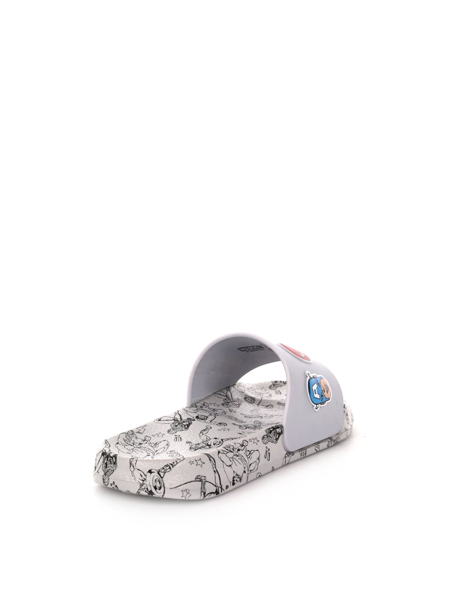 Ciabatte Leomil grigie per bambino unisex, supereroi divertenti