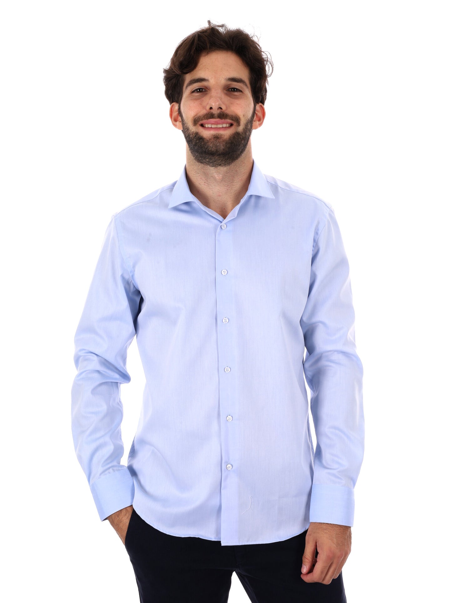 CAMICIA ELEGNATE FB DA UOMO AZZURRO