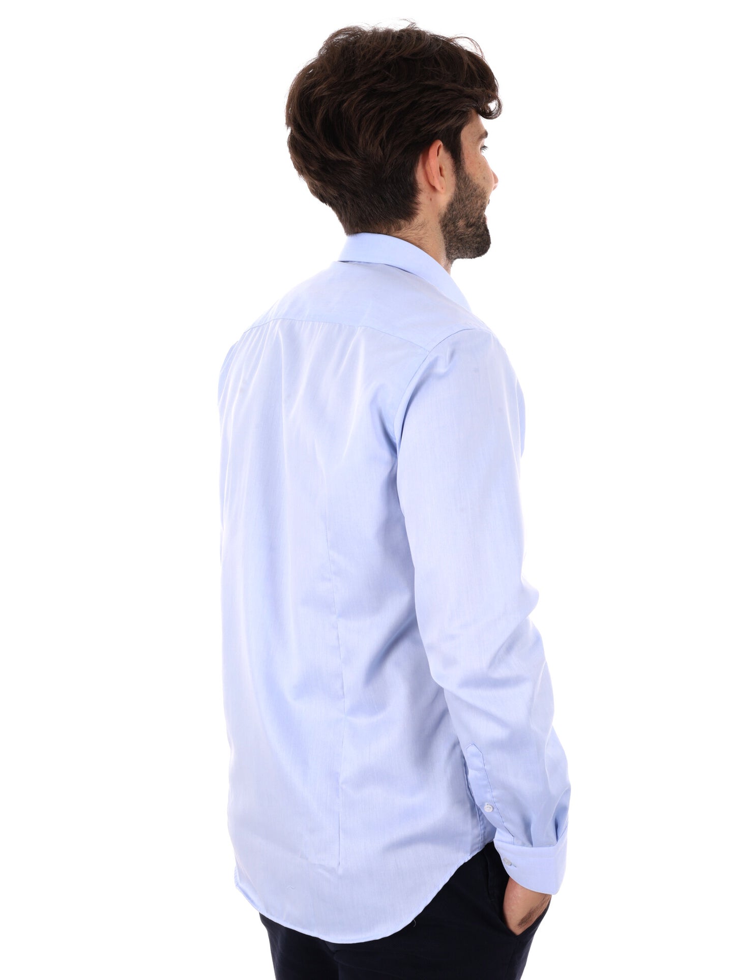 CAMICIA ELEGNATE FB DA UOMO AZZURRO