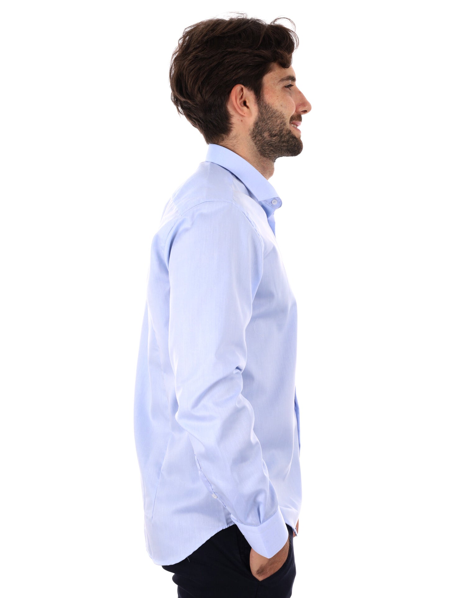 CAMICIA ELEGNATE FB DA UOMO AZZURRO