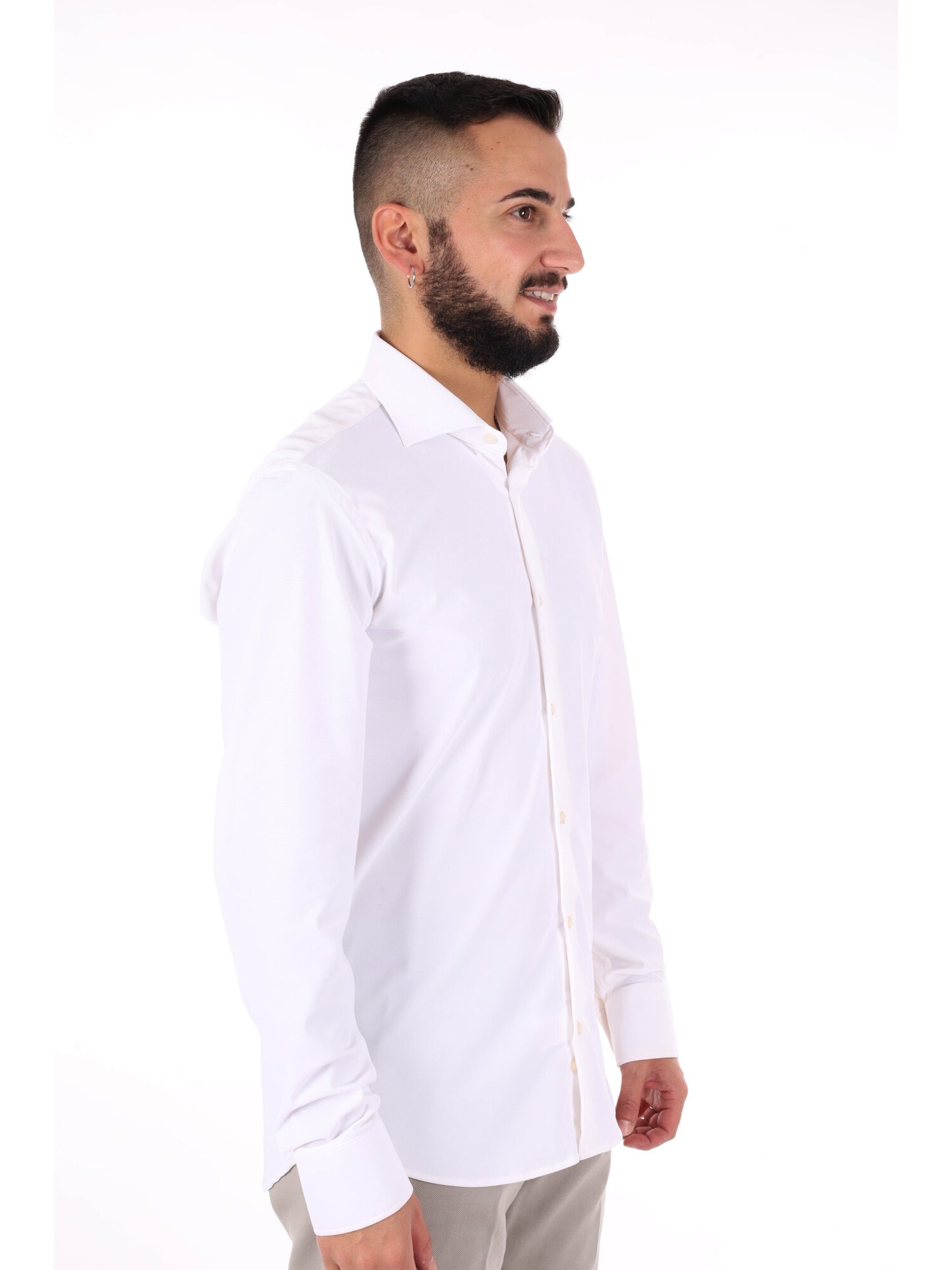 Camicia FB New Infinity da uomo bianca elegante e versatile