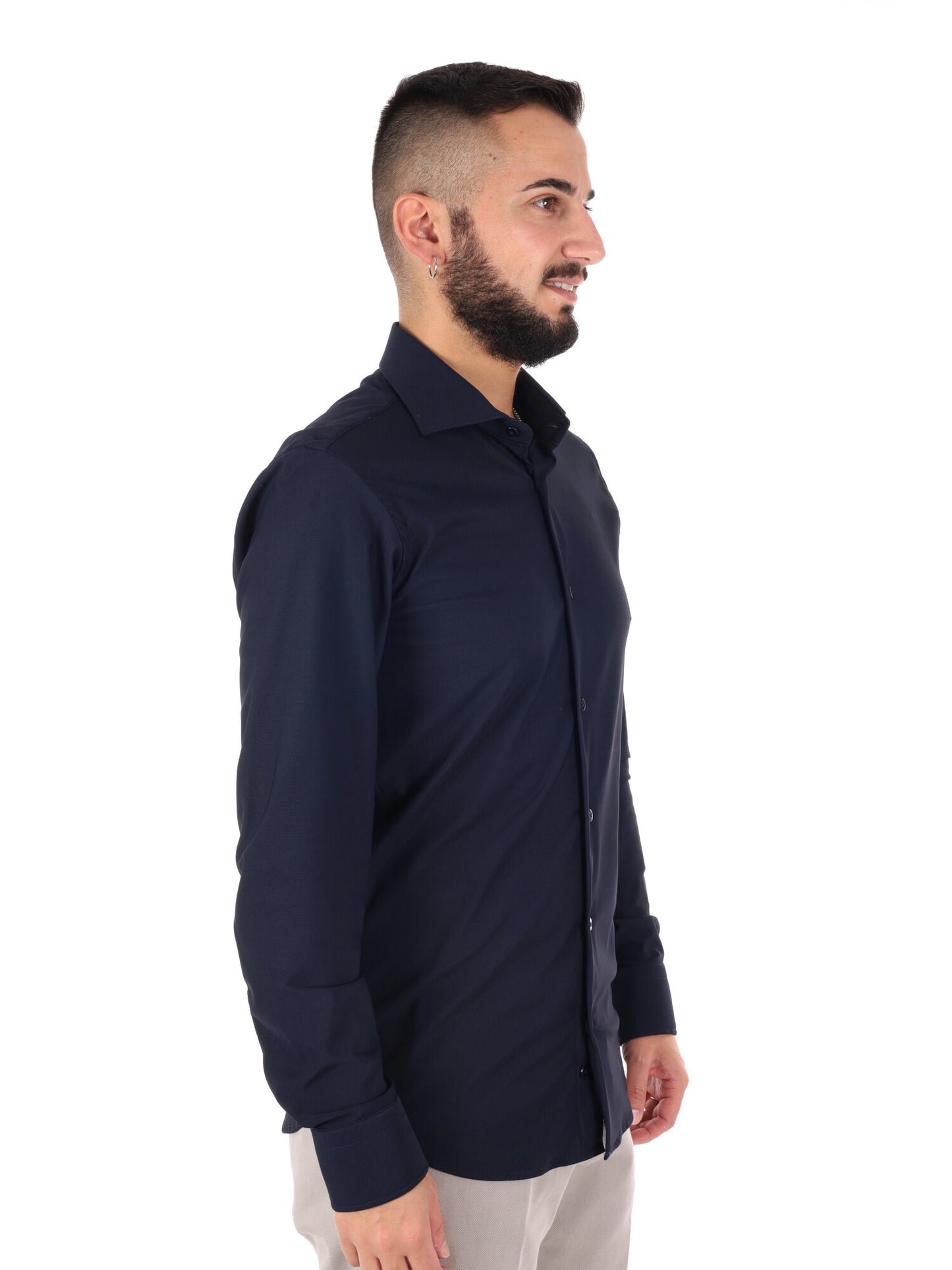 Camicia da uomo FB New Infinity in blu per la primavera-estate