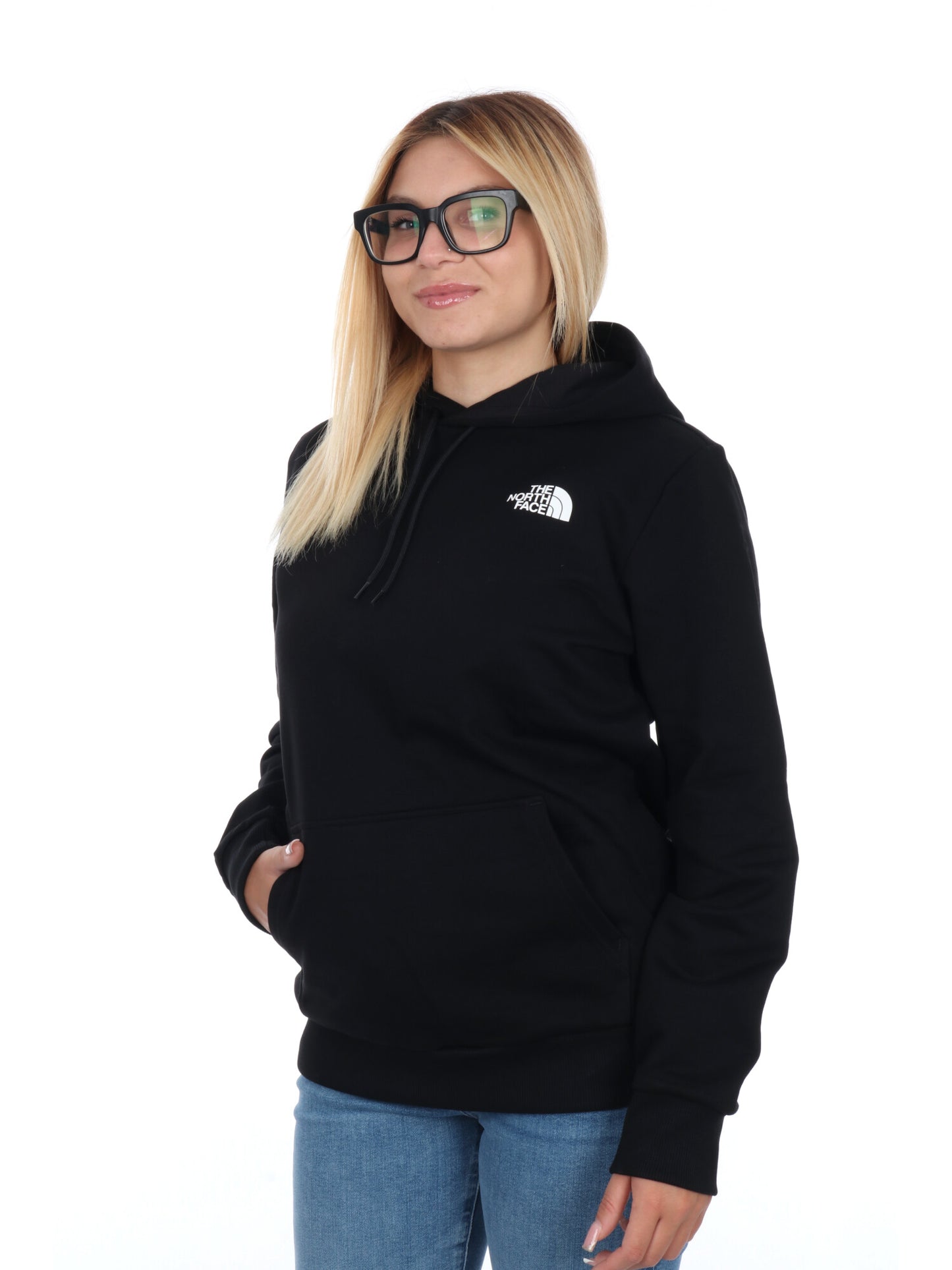 FELPA CON CAPPUCCIO THE NORTH FACE DONNA NERO