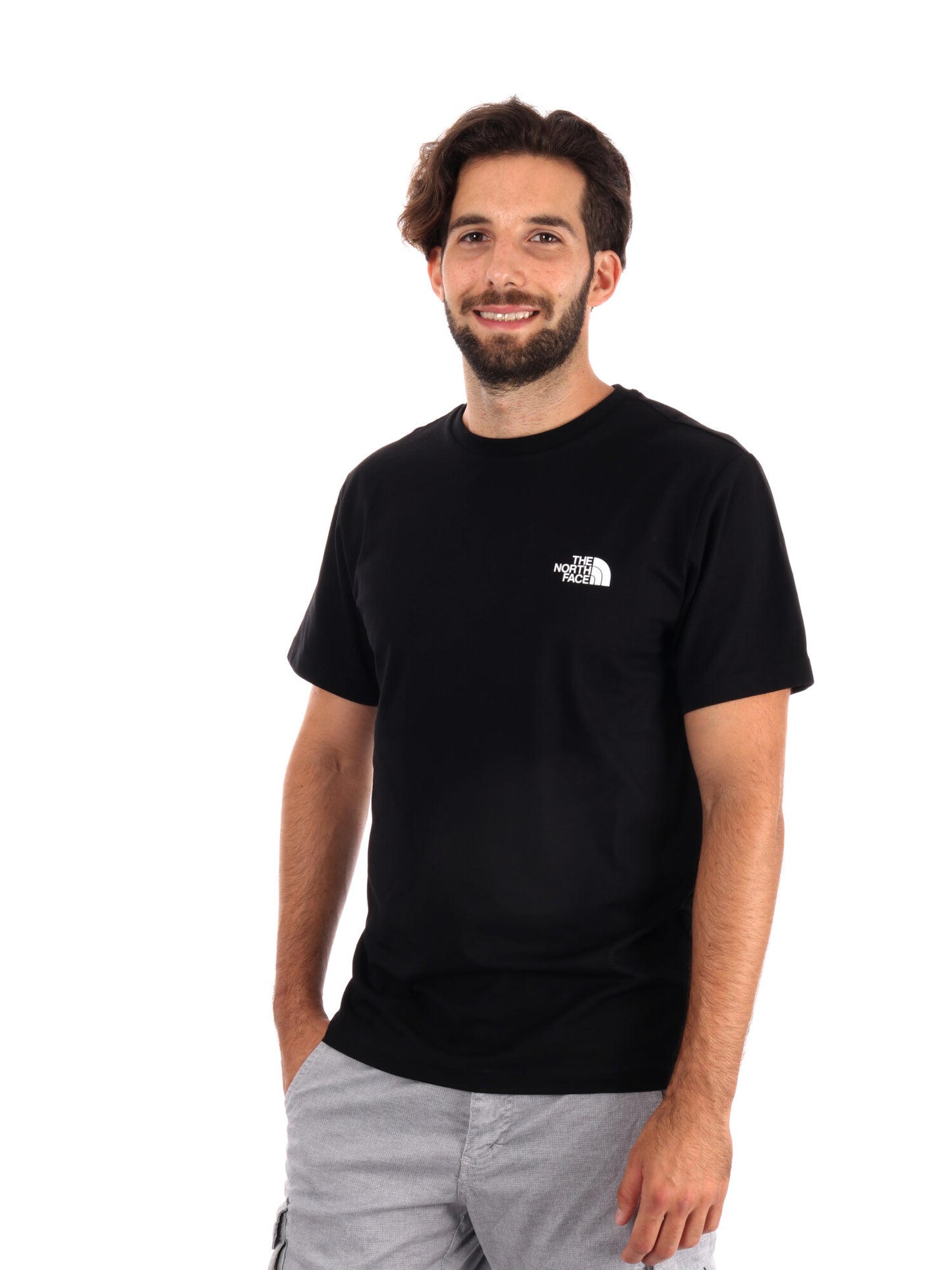 T-SHIRT BLANCA THE NORTH FACE DA UOMO NERO