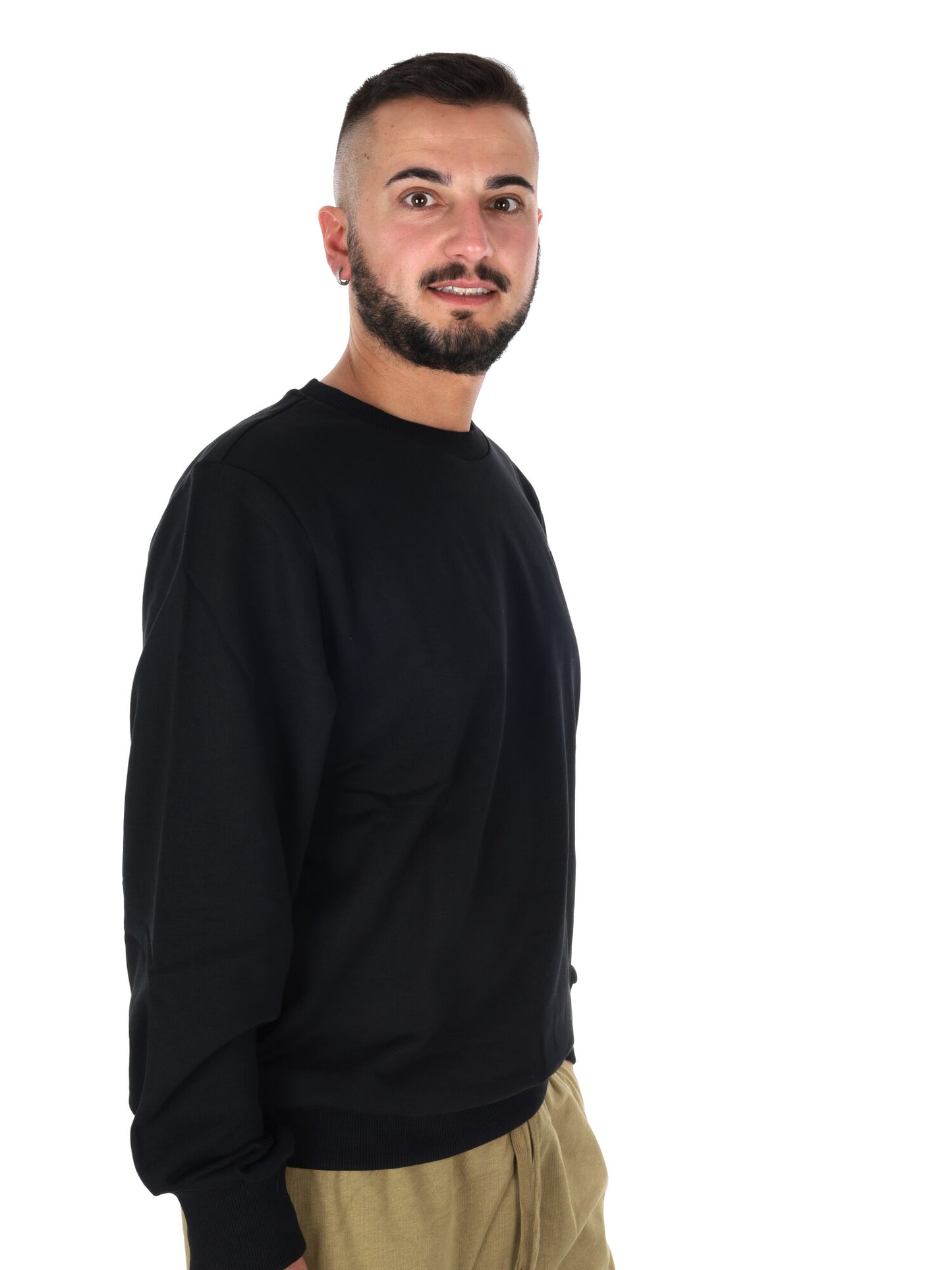 Felpa The North Face Blanca Crew da uomo in nero