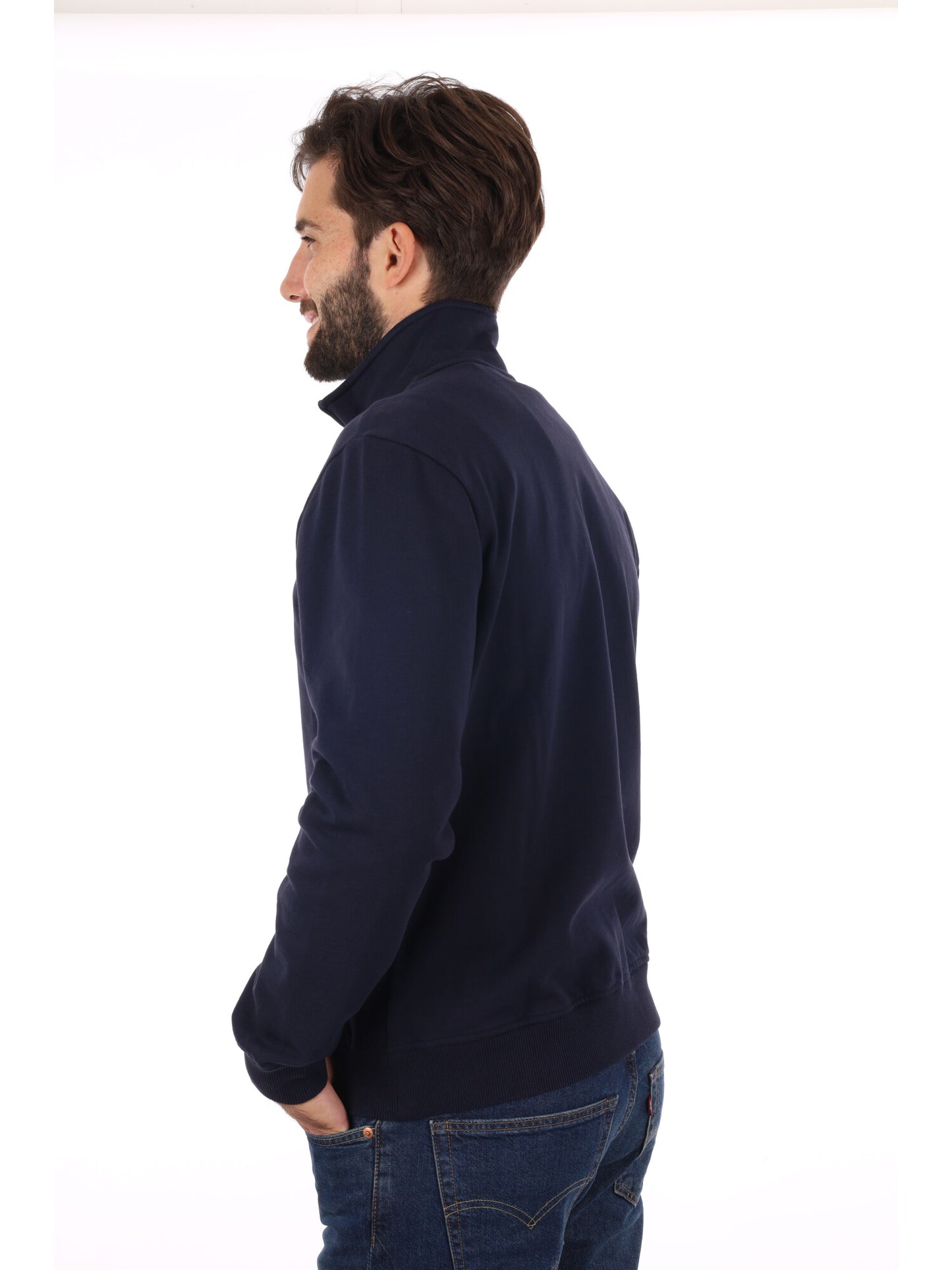 FELPA CON ZIP BALIS NAPAPIJRI DA UOMO BLU