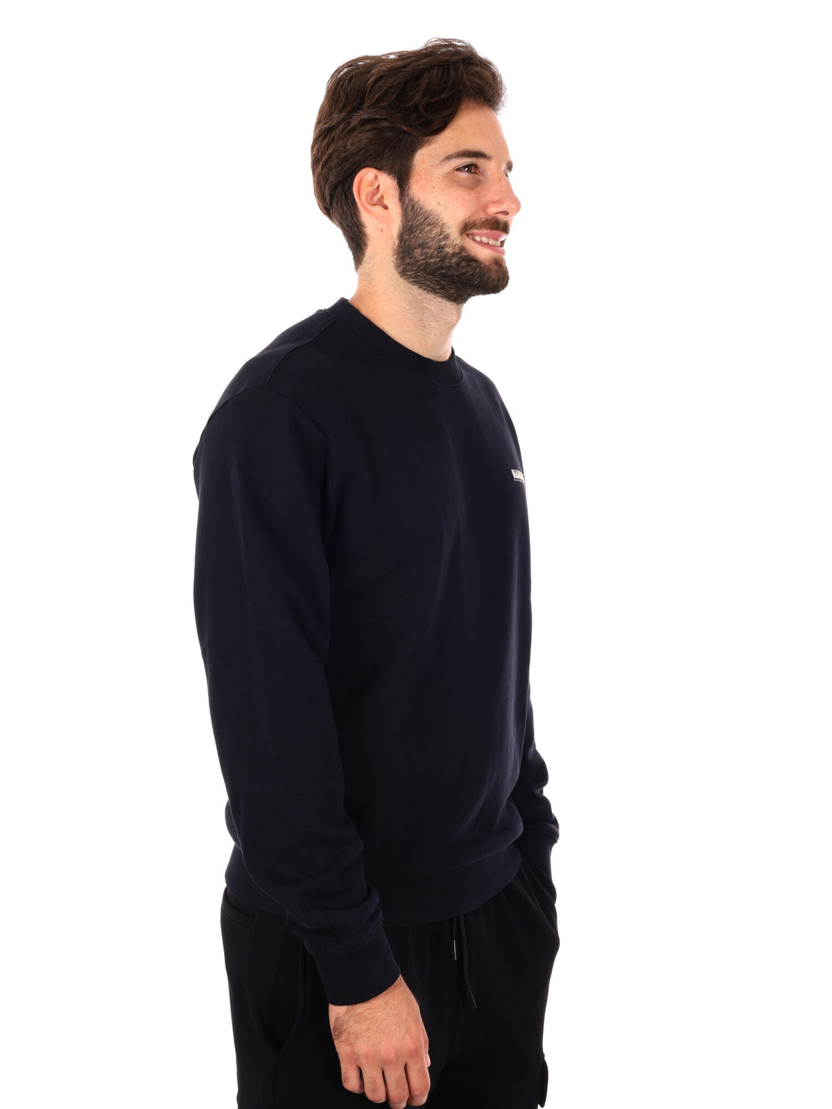 Napapijri b-smallbox felpa da uomo nero