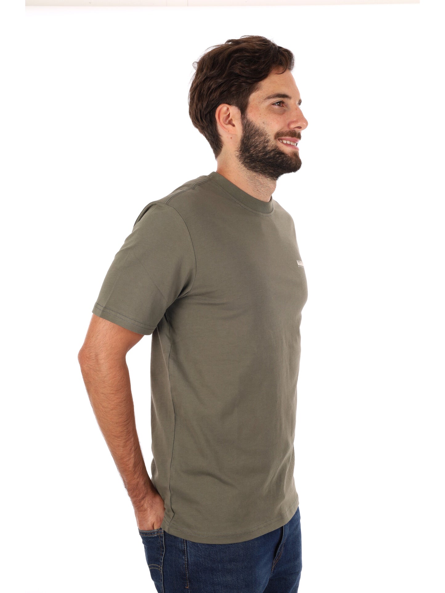 T-SHIRT SMALLBOX NAPAPIJRI DA UOMO VERDE