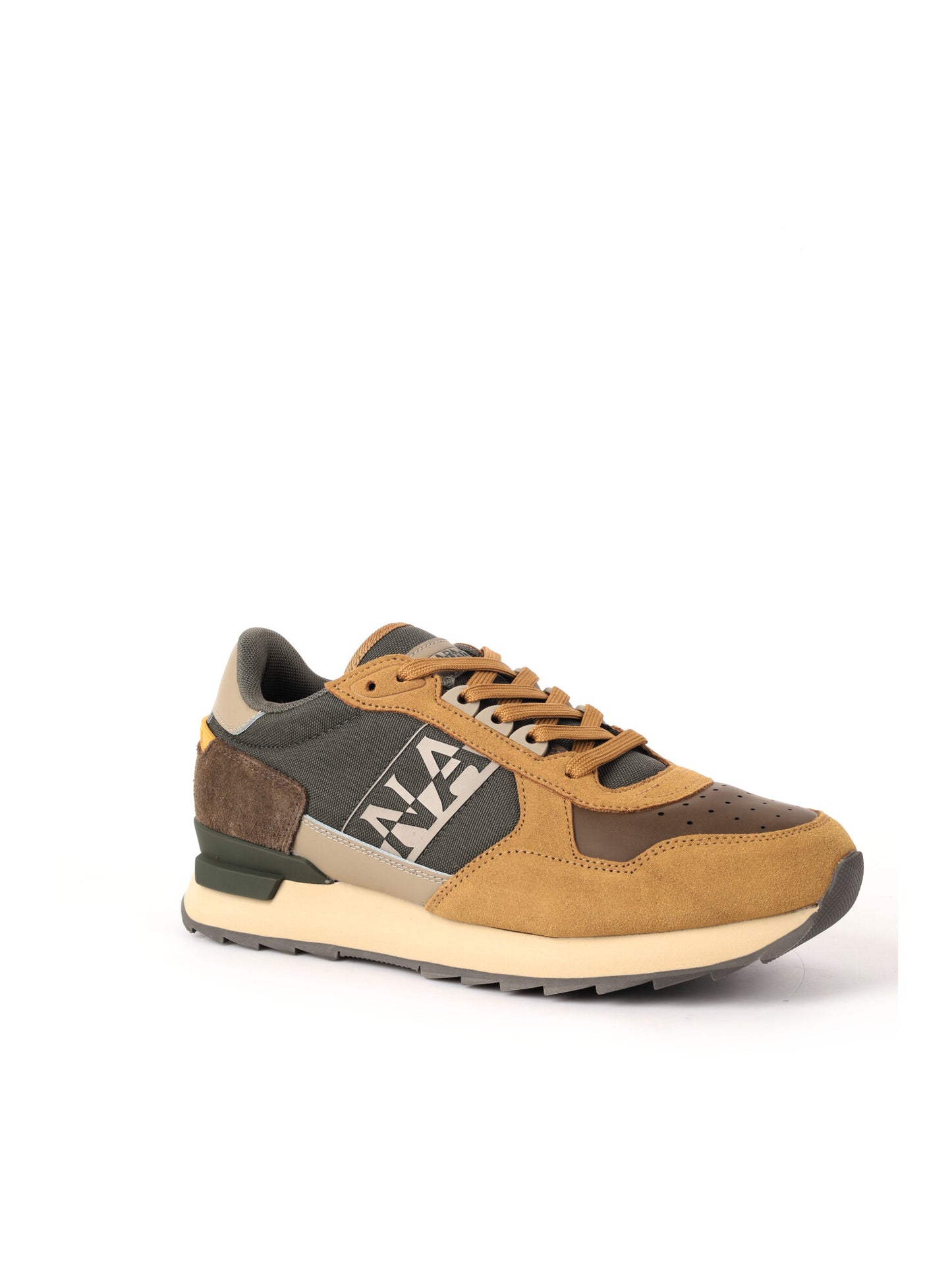 SNEAKERS STAB NAPAPIJRI DA UOMO VERDE MARRONE OCRA