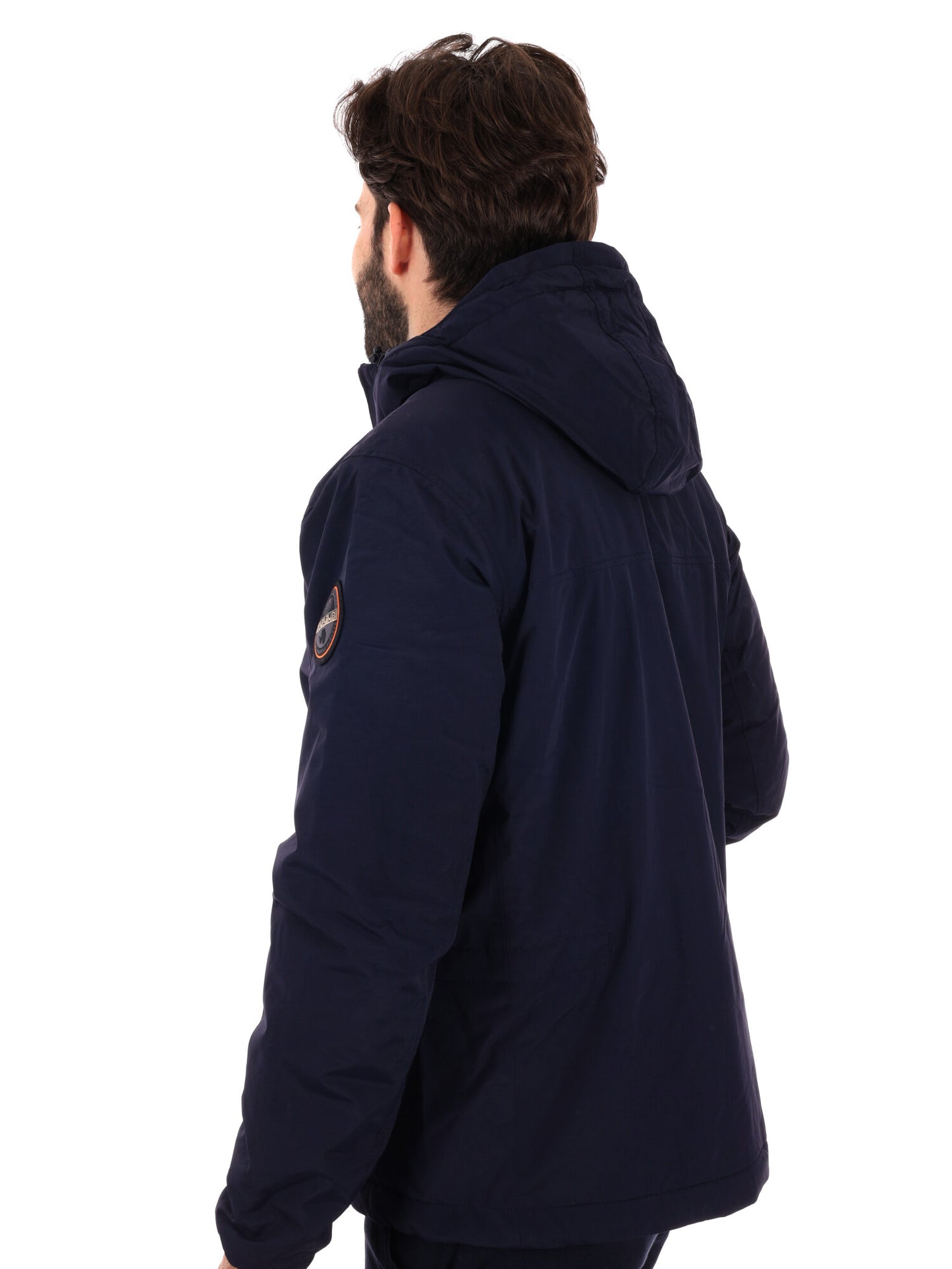 GIACCA CON CAPPUCCIO A-TUNDRA NAPAPIJRI  DA UOMO BLU