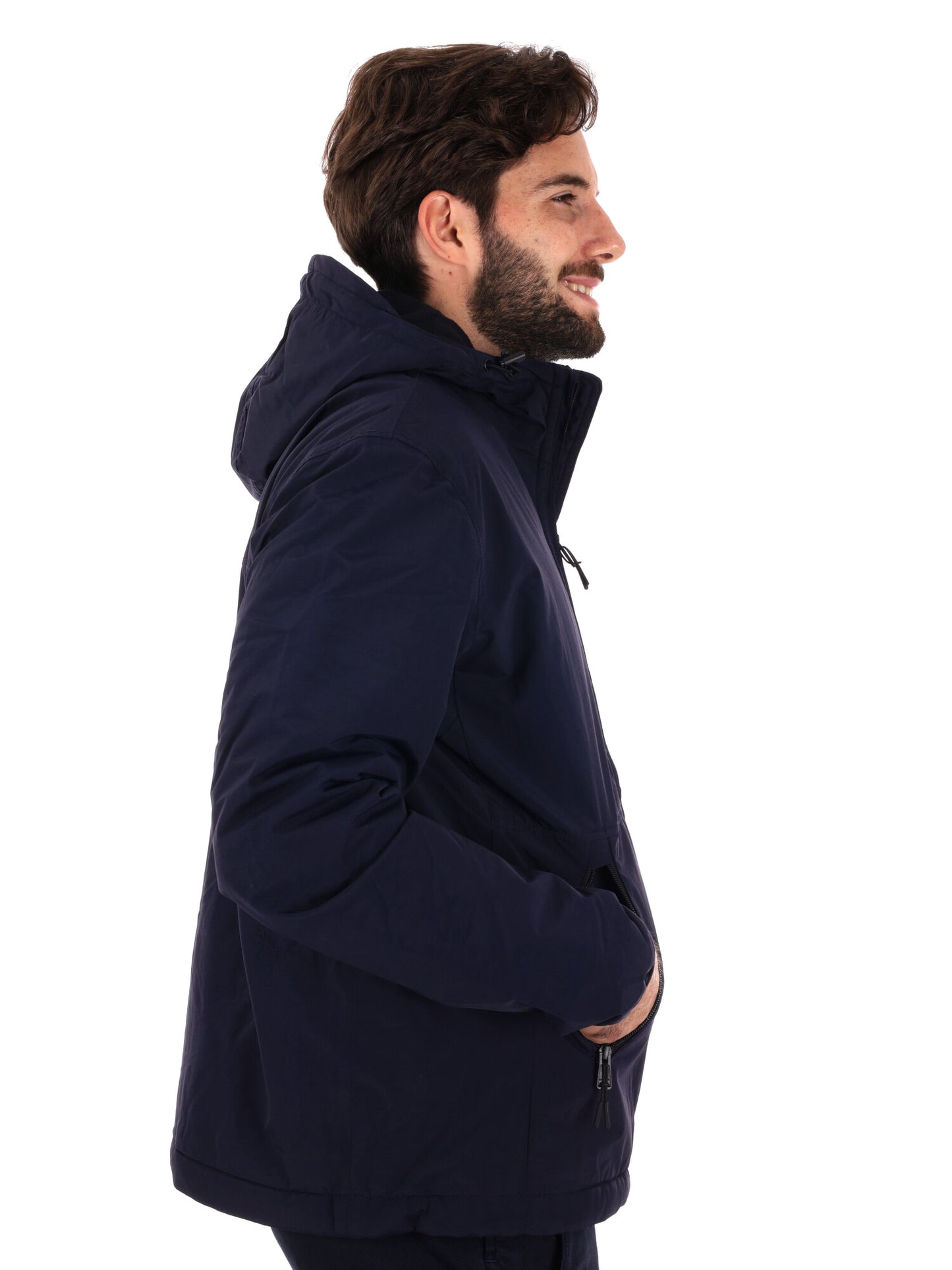 GIACCA CON CAPPUCCIO A-TUNDRA NAPAPIJRI  DA UOMO BLU