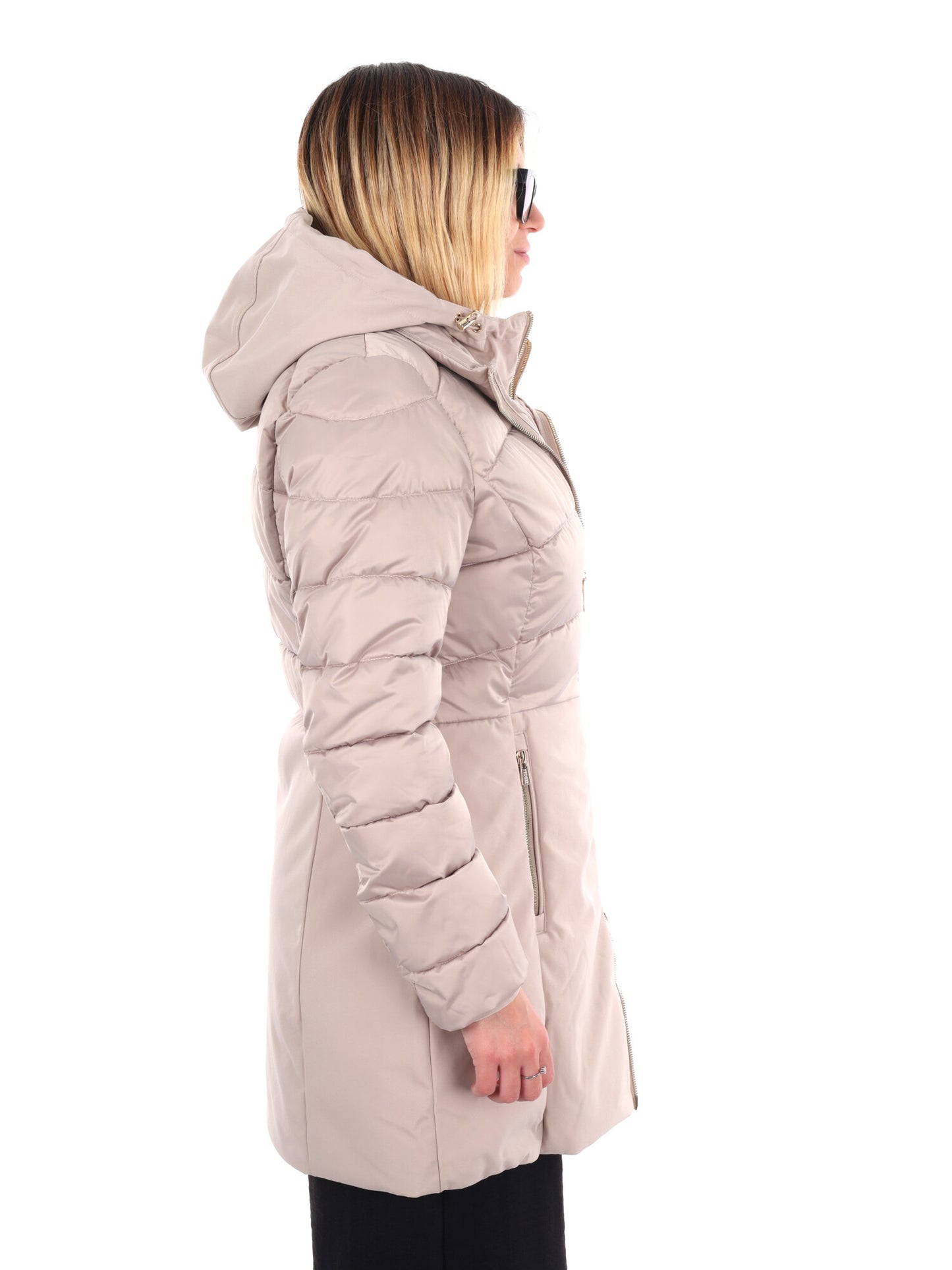 GIACCONE CON FINTO GILET YES ZEE DA DONNA BEIGE