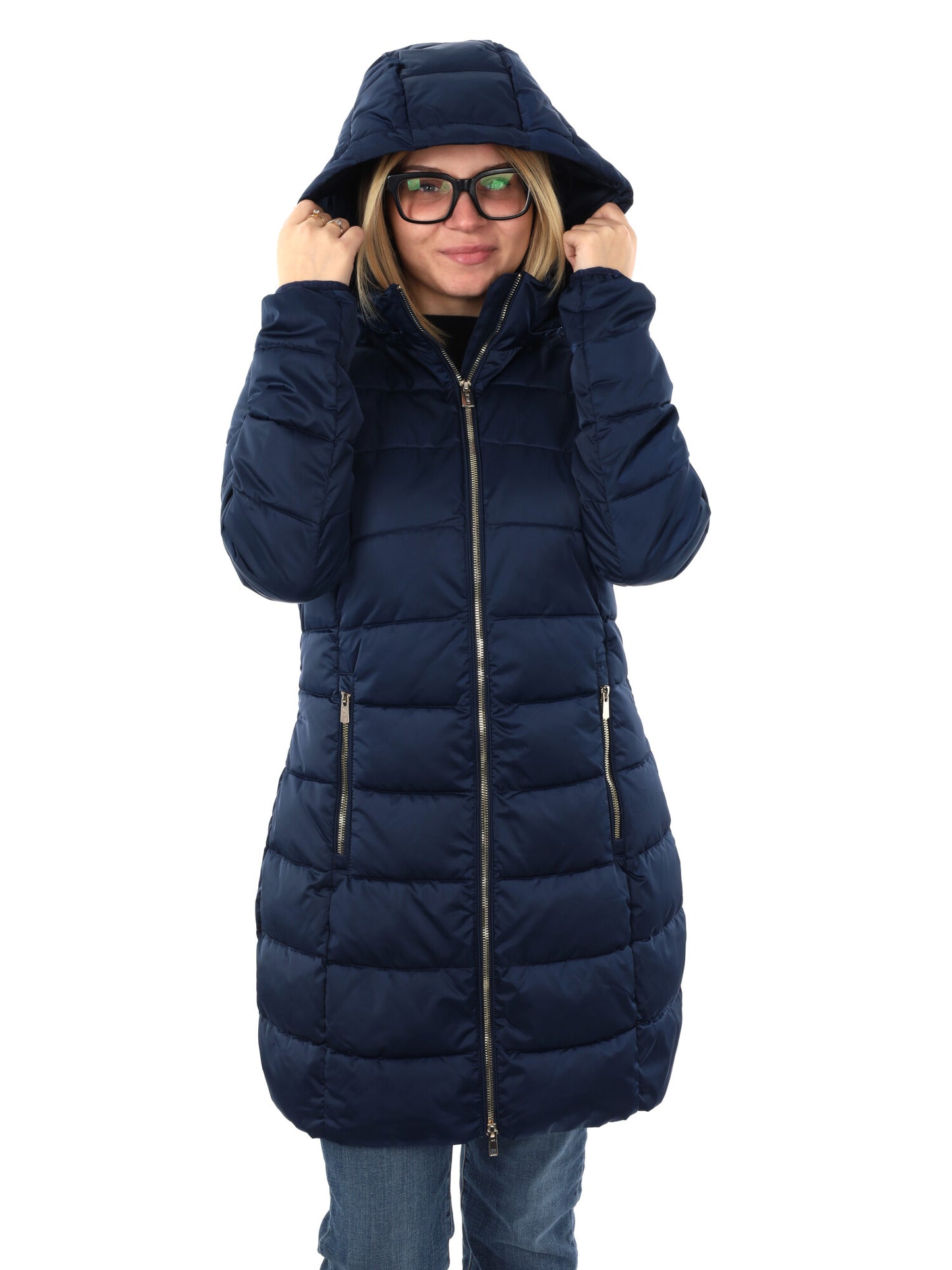 GIACCONE LUNGO TRAPUNTATO YES ZEE DA DONNA BLU