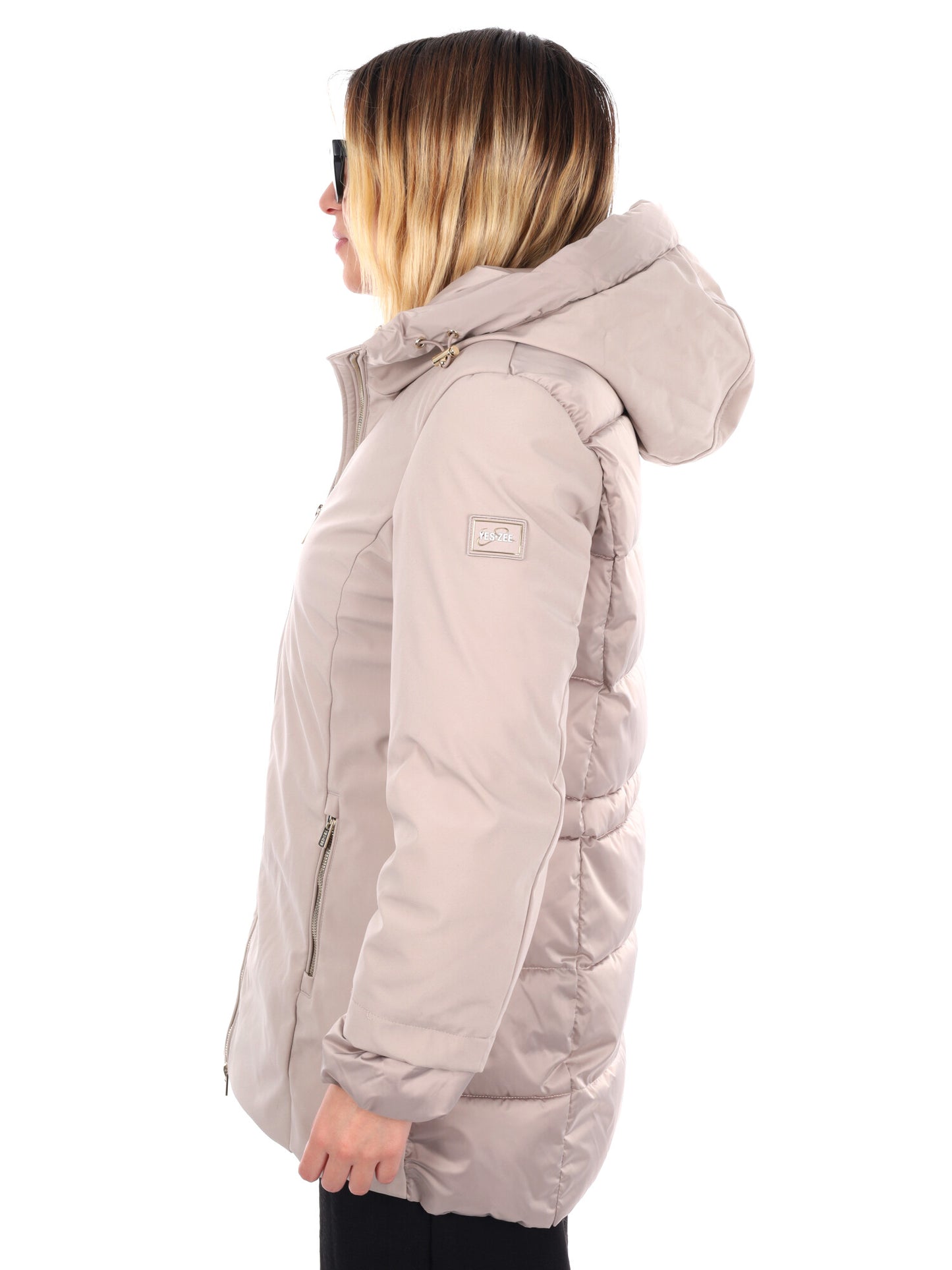 GIACCONE LUNGHEZZA MEDIA YES ZEE DA DONNA BEIGE