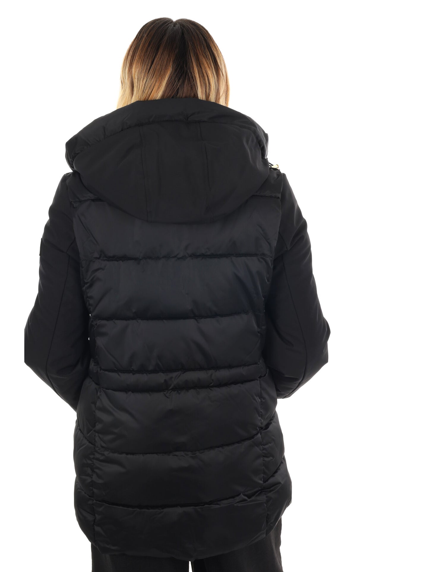 GIACCONE LUNGHEZZA MEDIA YES ZEE DA DONNA NERO