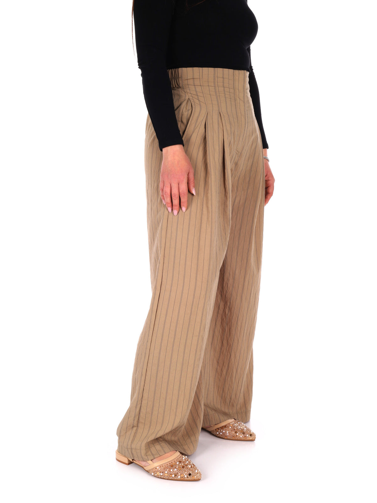 Yes zee pantalone da donna fango