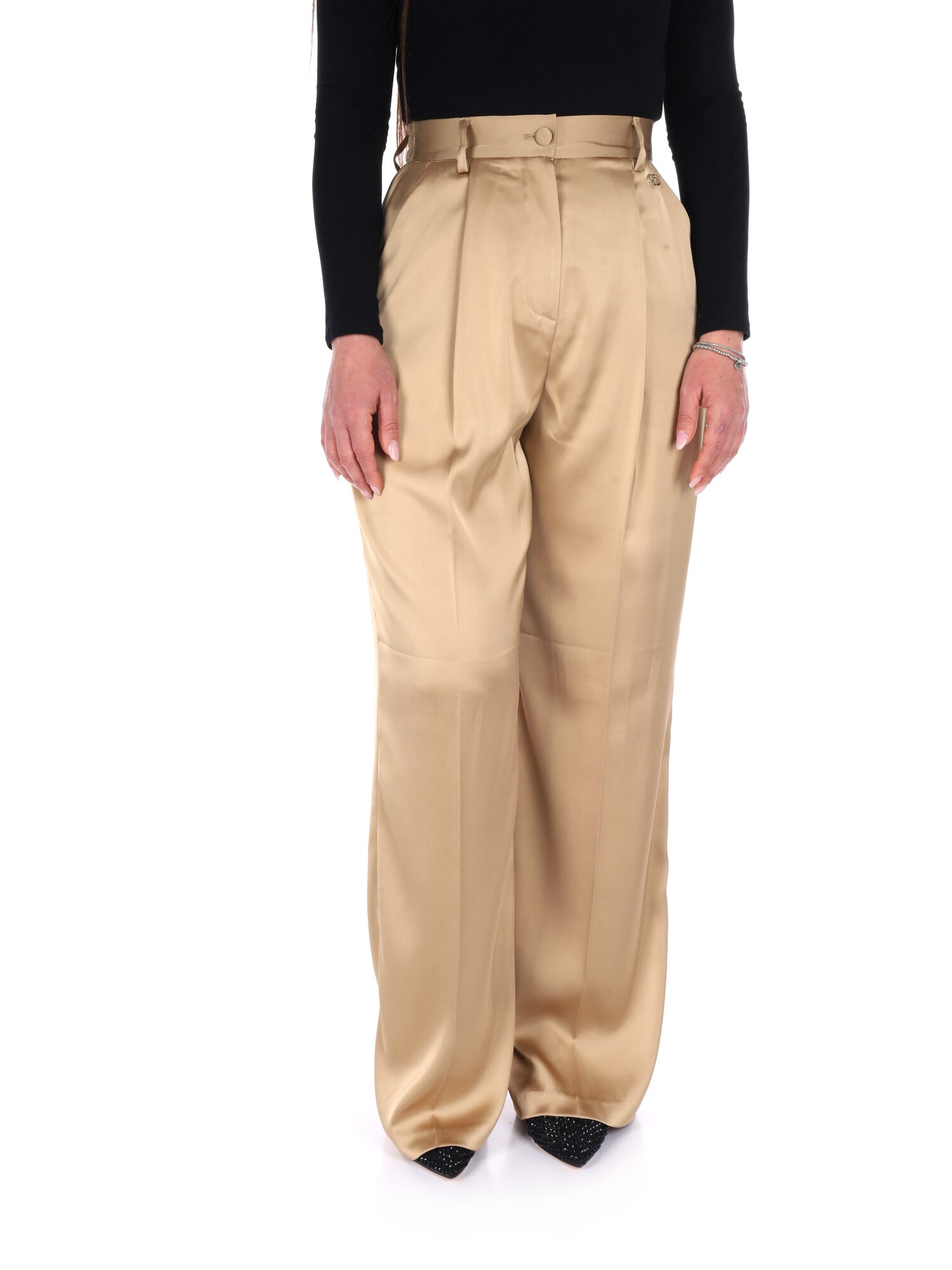 Pantaloni beige donna Yes-Zee primavera estate 2026