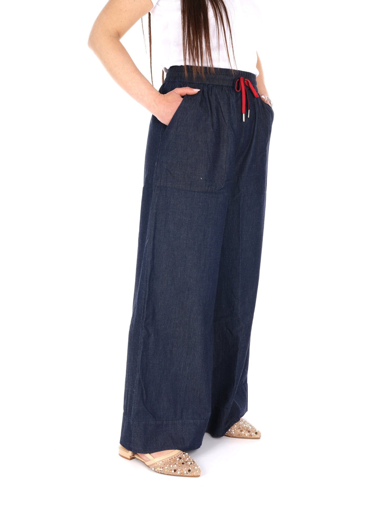 Pantaloni Yes-Zee in denim donna per primavera-estate