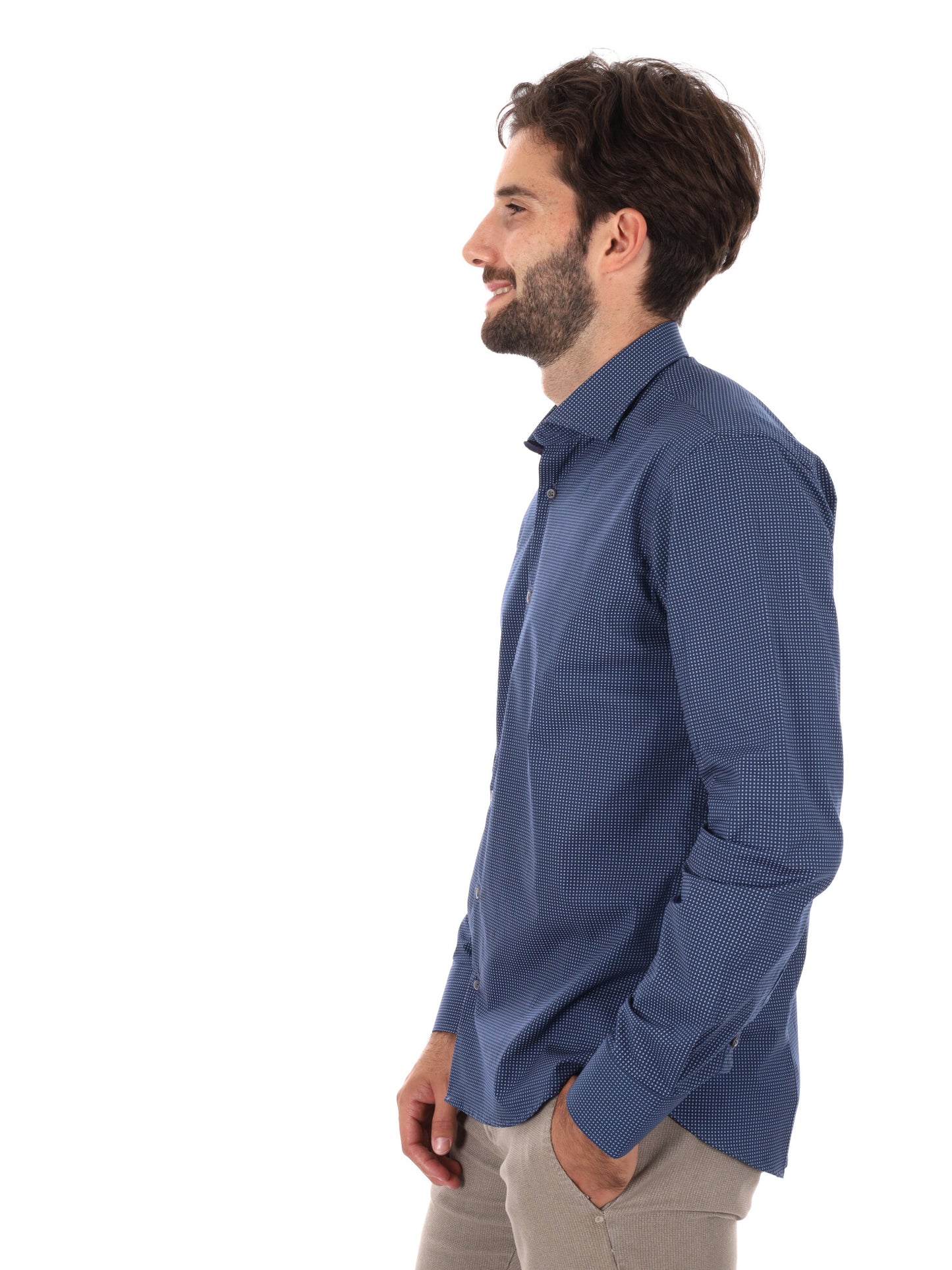 CAMICIA PARIGI FB UOMO BLU BINACO