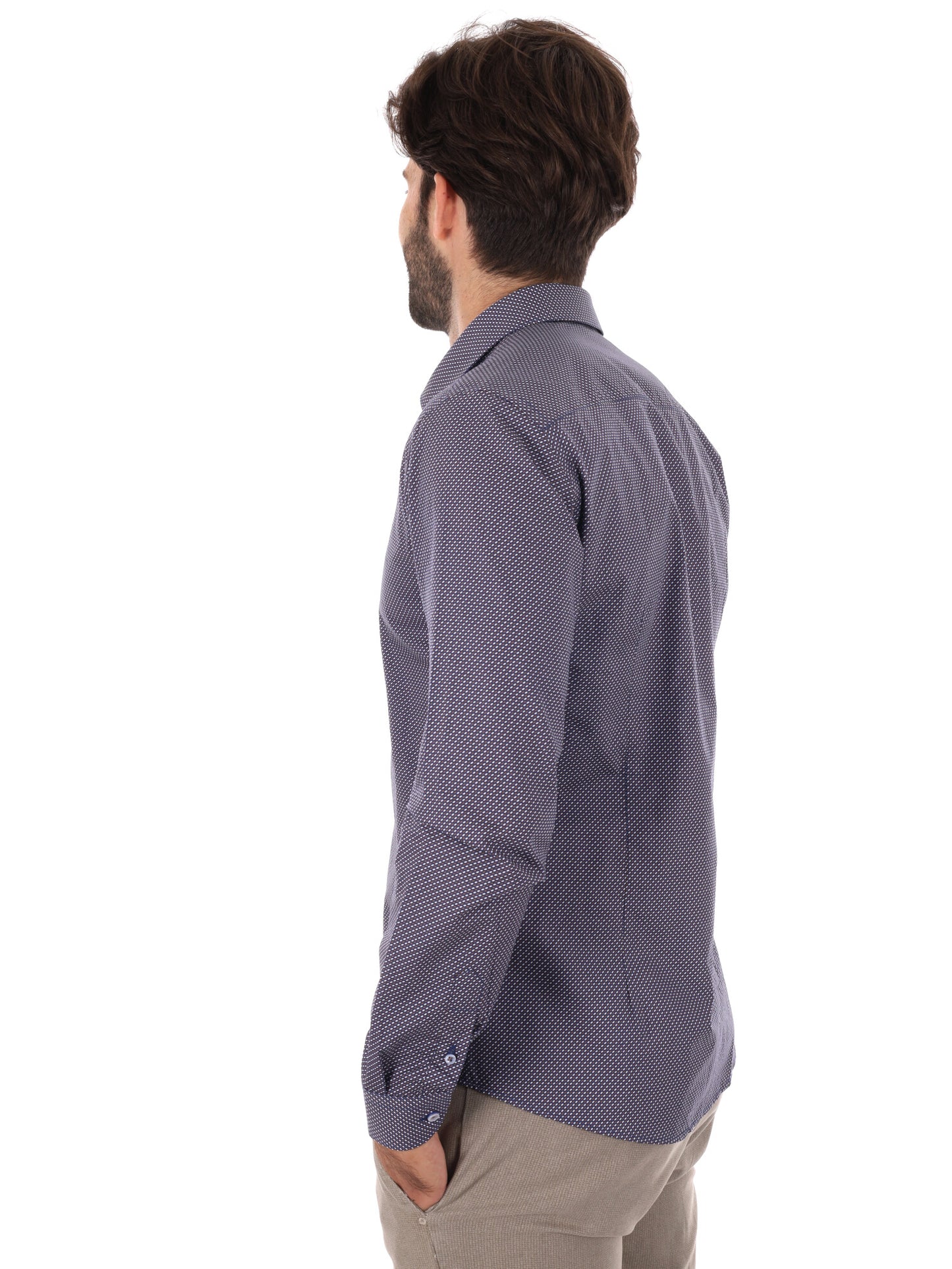 CAMICIA PENTAX FB DA UOMO BLU MARRONE