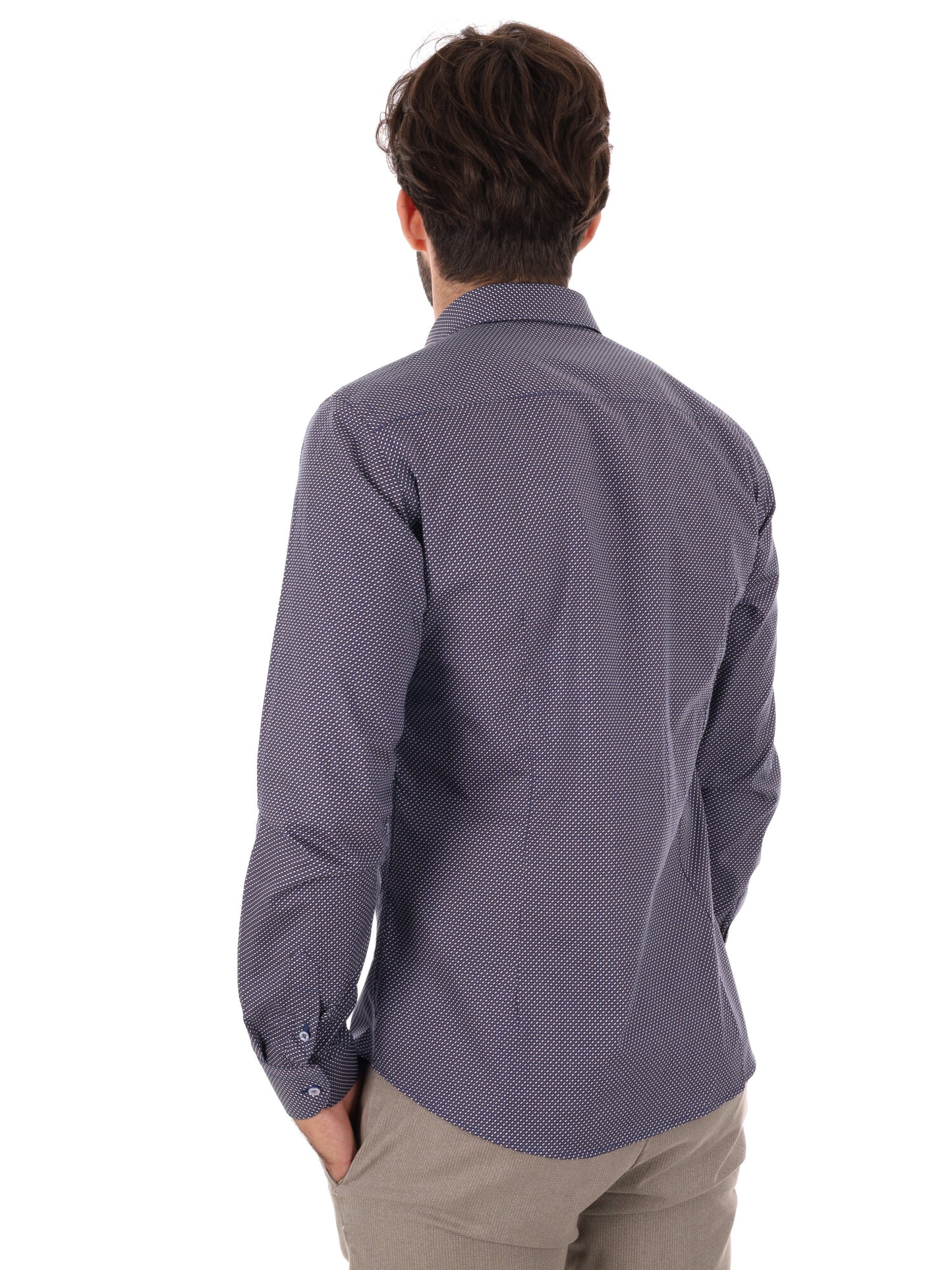 CAMICIA PENTAX FB DA UOMO BLU MARRONE