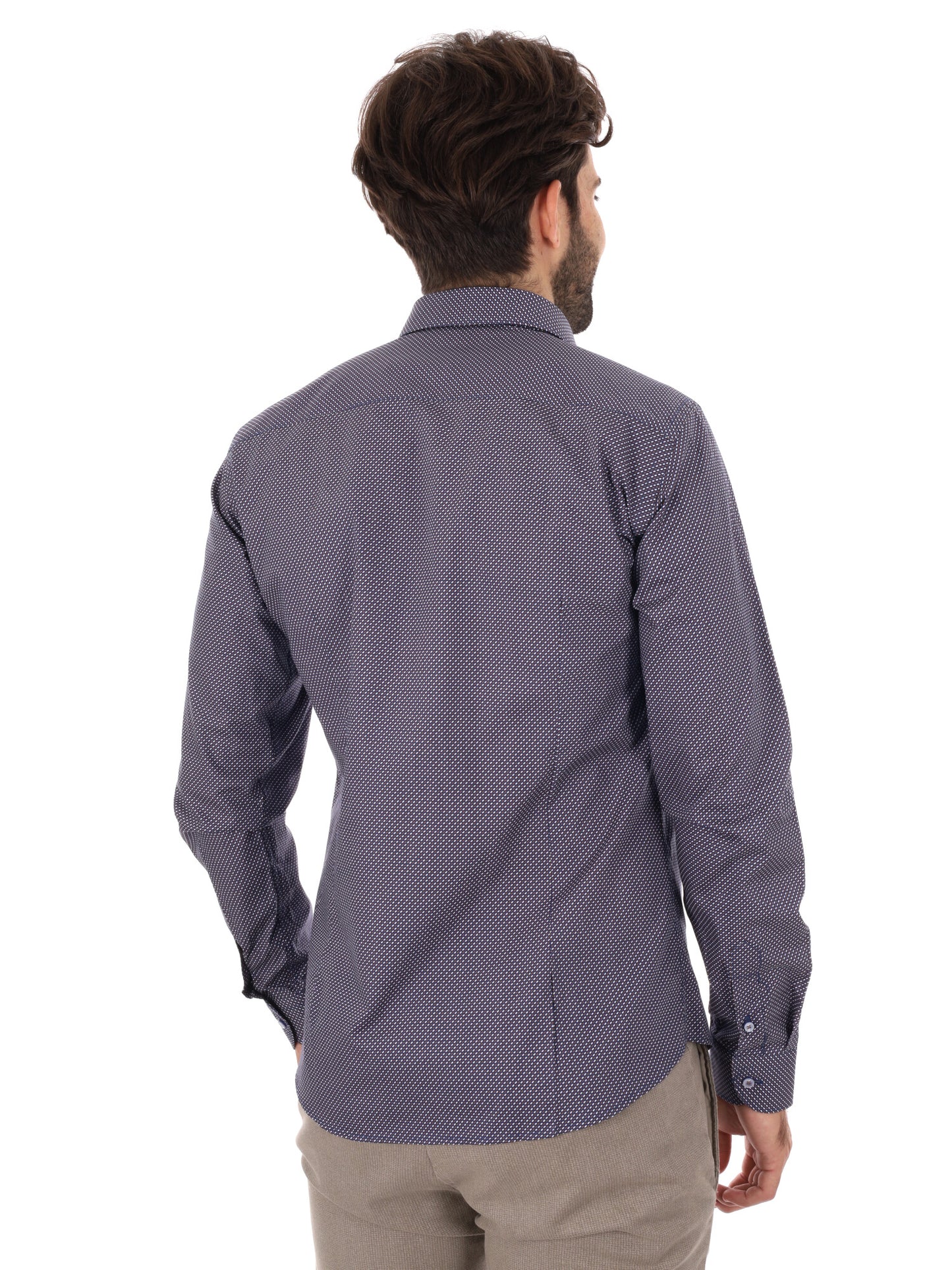 CAMICIA PENTAX FB DA UOMO BLU MARRONE
