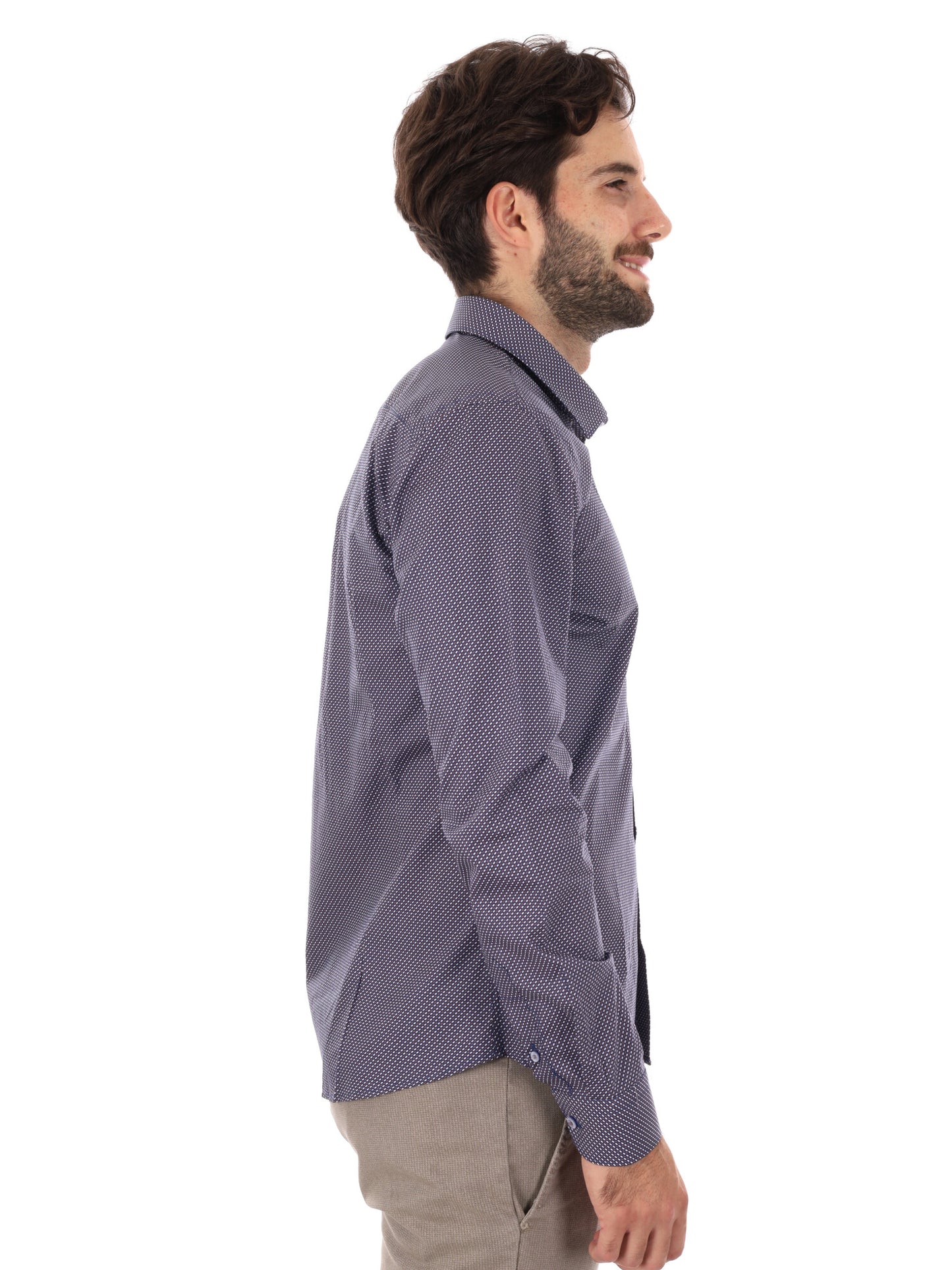 CAMICIA PENTAX FB DA UOMO BLU MARRONE