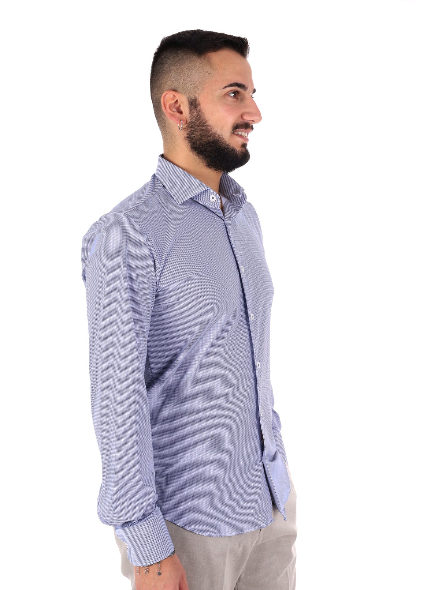 Camicia tecnica FB Perform Print 62 con stampa multicolore da uomo
