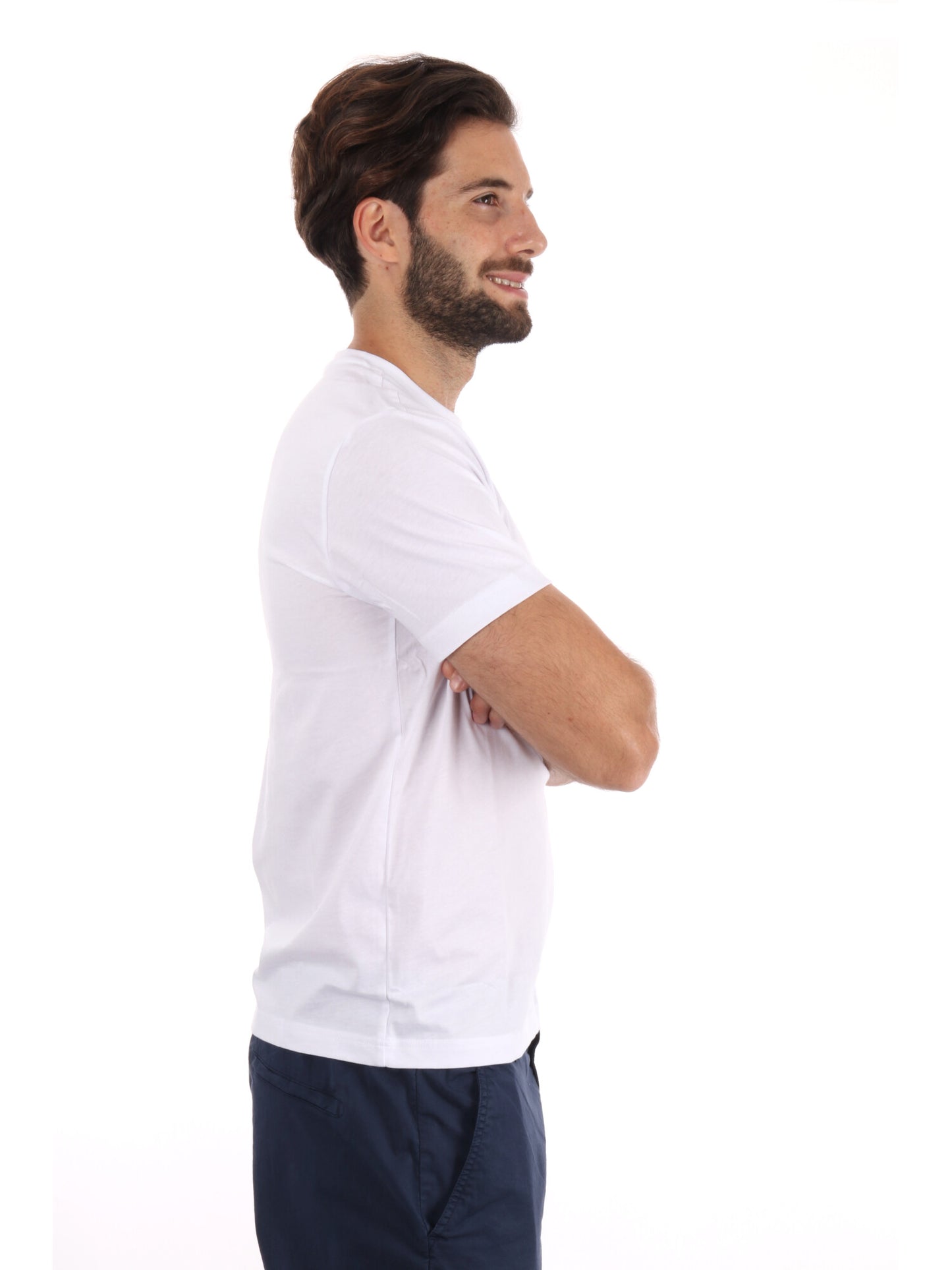 T-SHIRT CORE IDENTITY EA7 EMPORIO ARMANI UOMO BIANCO