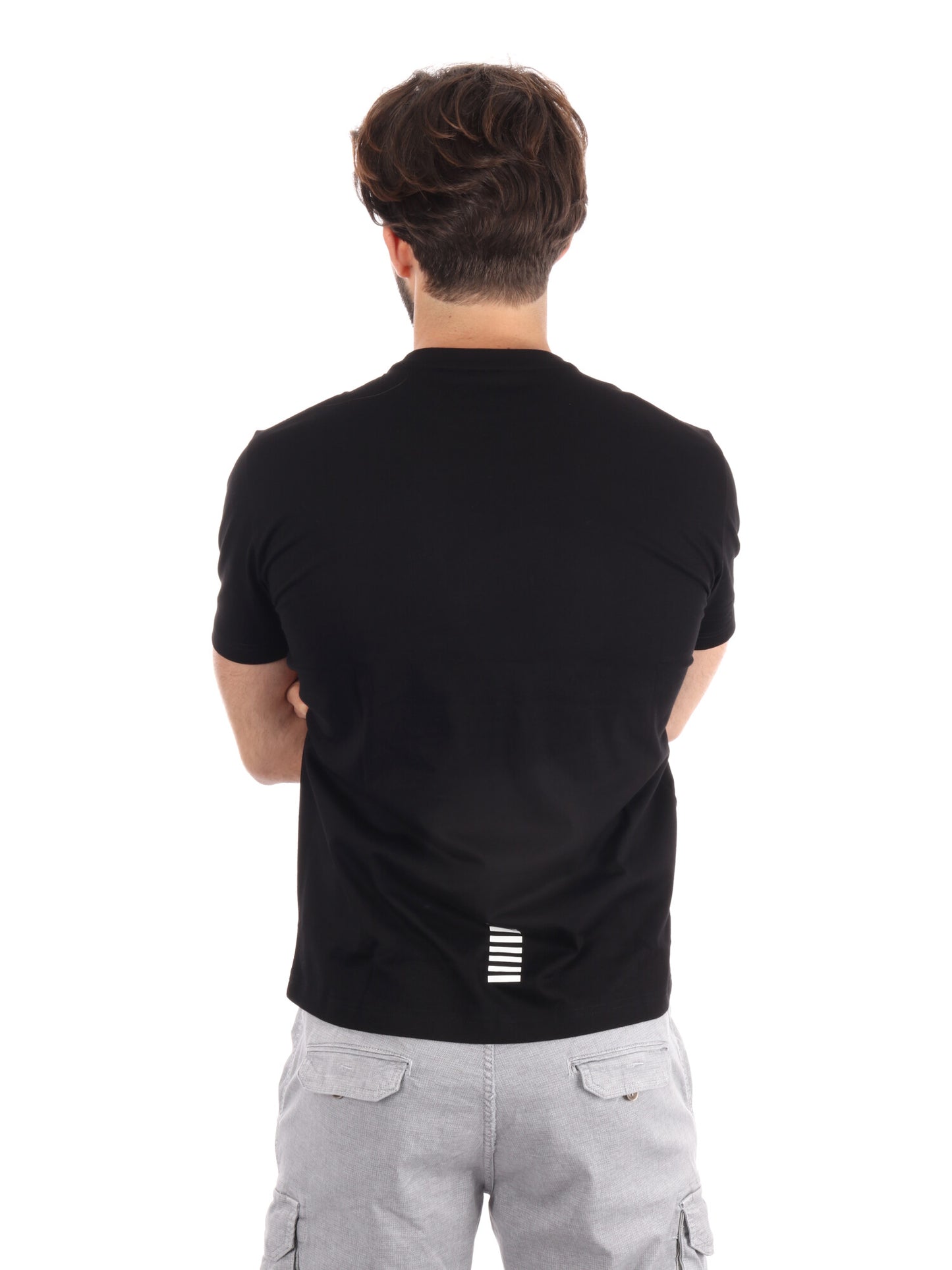 T-SHIRT CORE IDENTITY EA7 EMPORIO ARMANI UOMO NERO