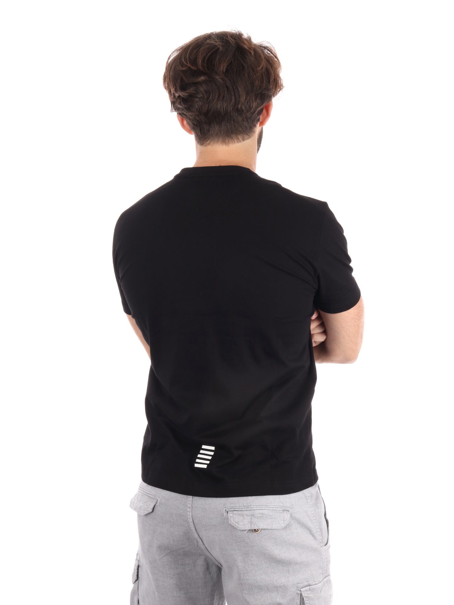T-SHIRT CORE IDENTITY EA7 EMPORIO ARMANI UOMO NERO