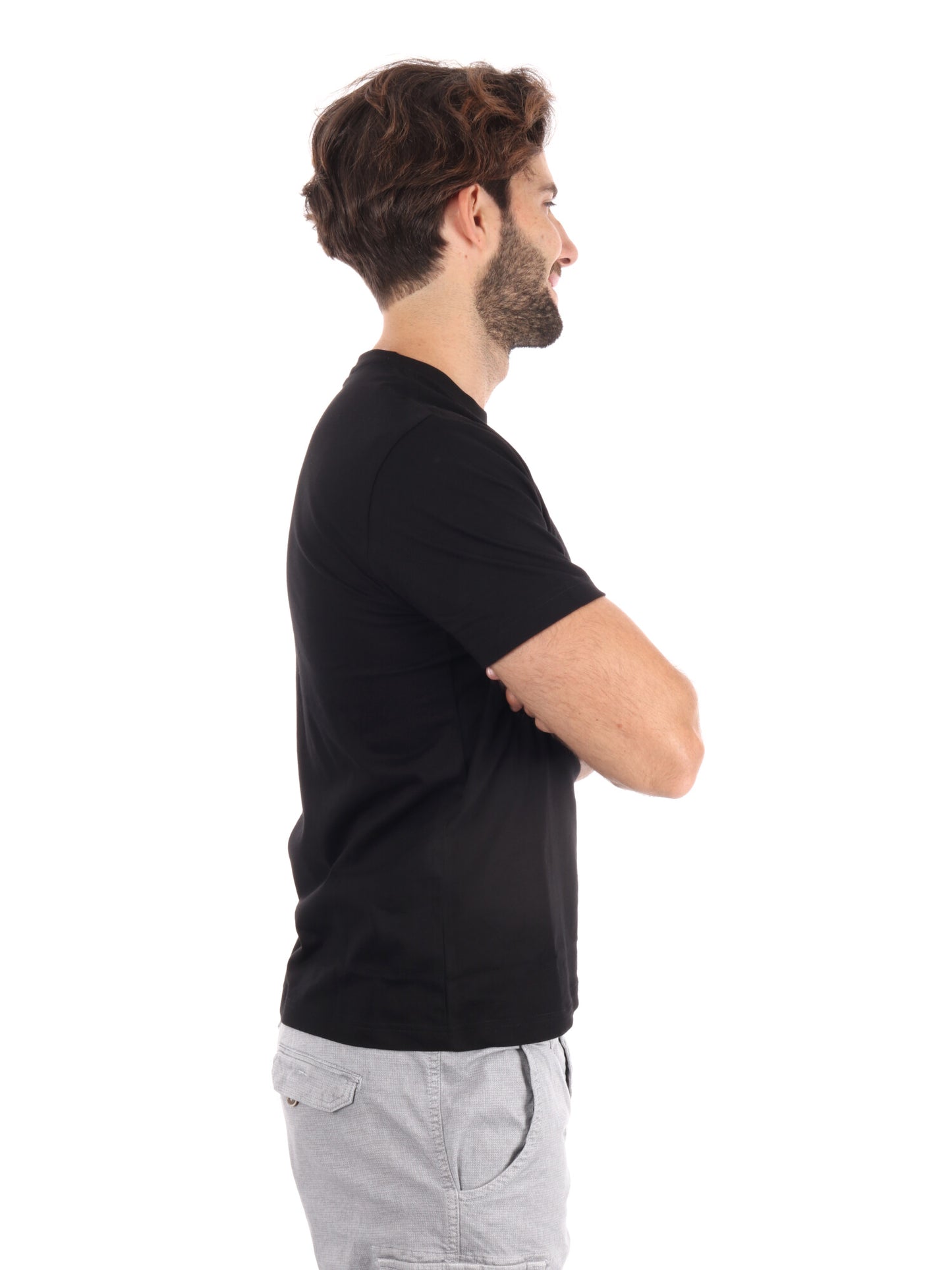 T-SHIRT CORE IDENTITY EA7 EMPORIO ARMANI UOMO NERO