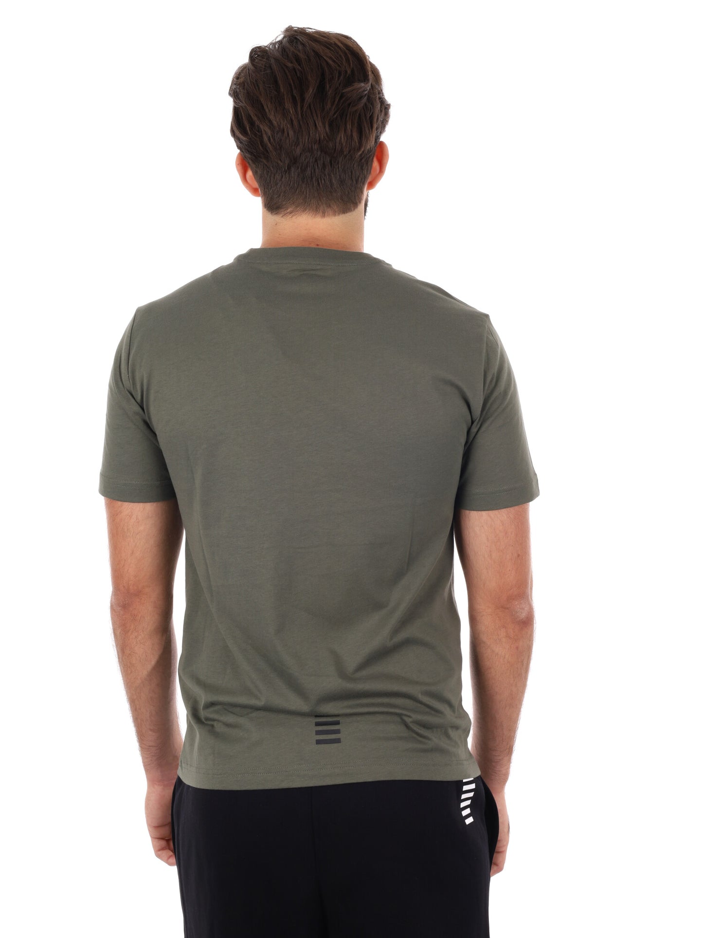 T-SHIRT CORE IDENTITY EA7 EMPORIO ARMANI UOMO VERDE MILITARE