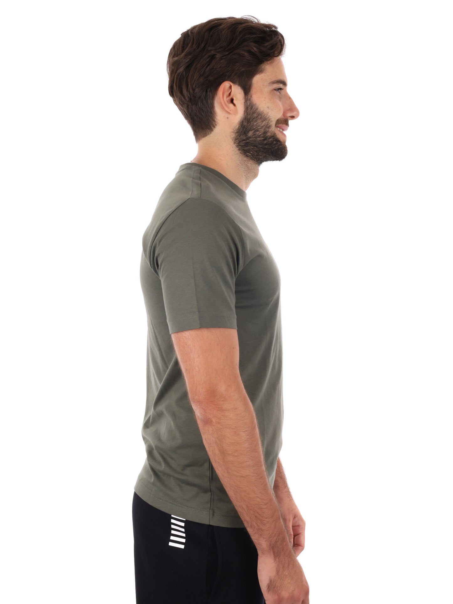 T-SHIRT CORE IDENTITY EA7 EMPORIO ARMANI UOMO VERDE MILITARE