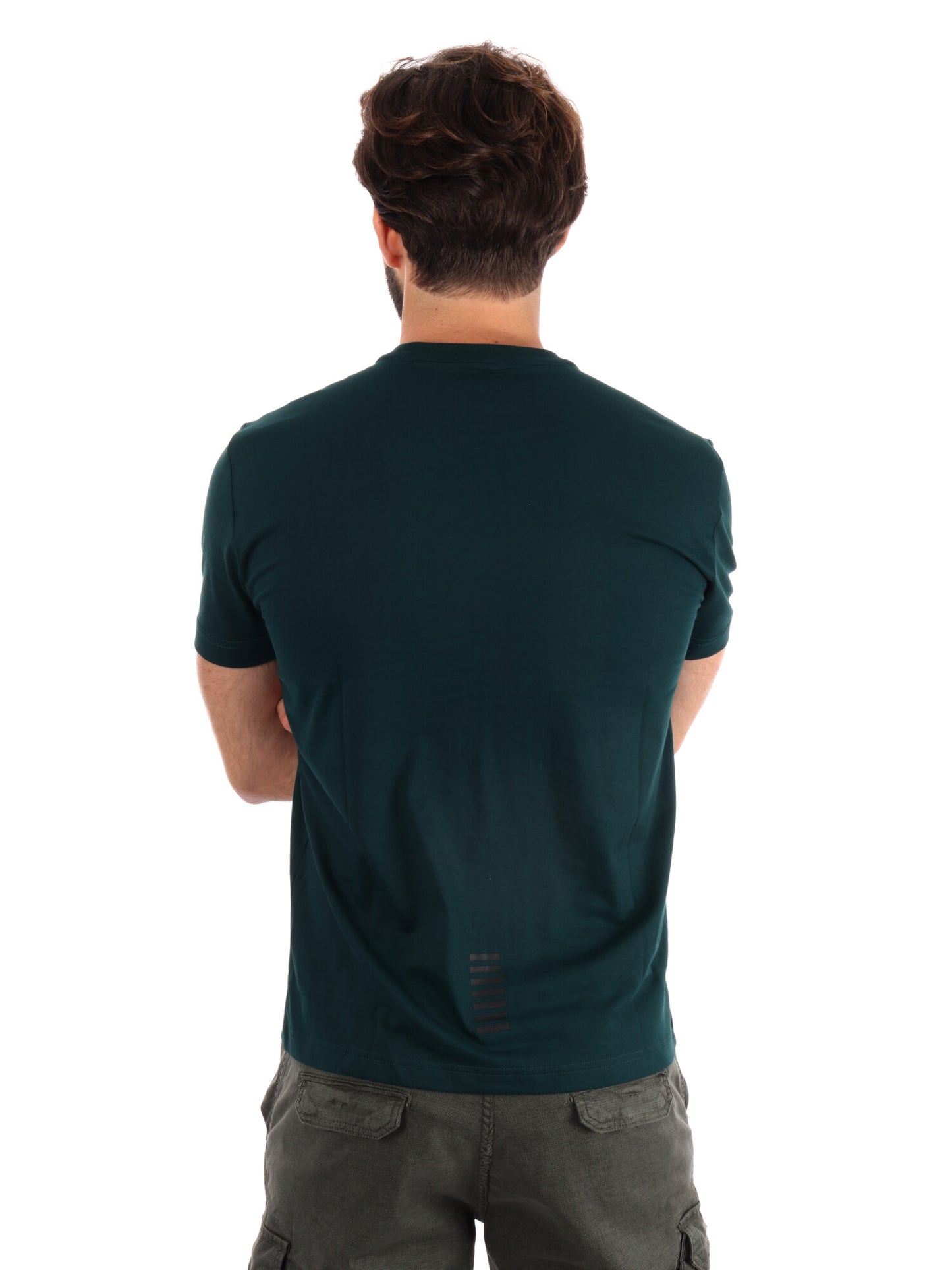 T-SHIRT CORE IDENTITY EA7 EMPORIO ARMANI UOMO VERDE SCURO
